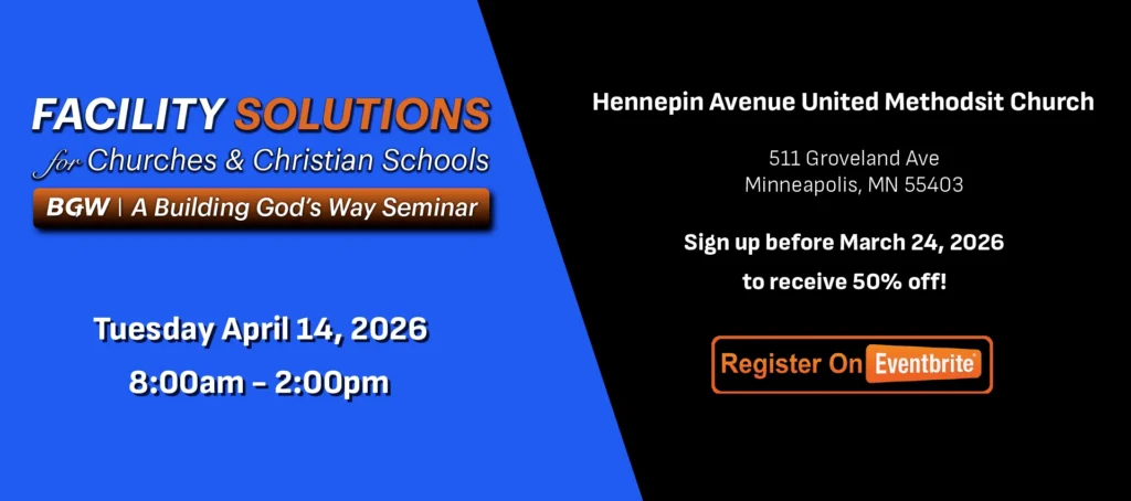 Facility Solutions MN footer church architect