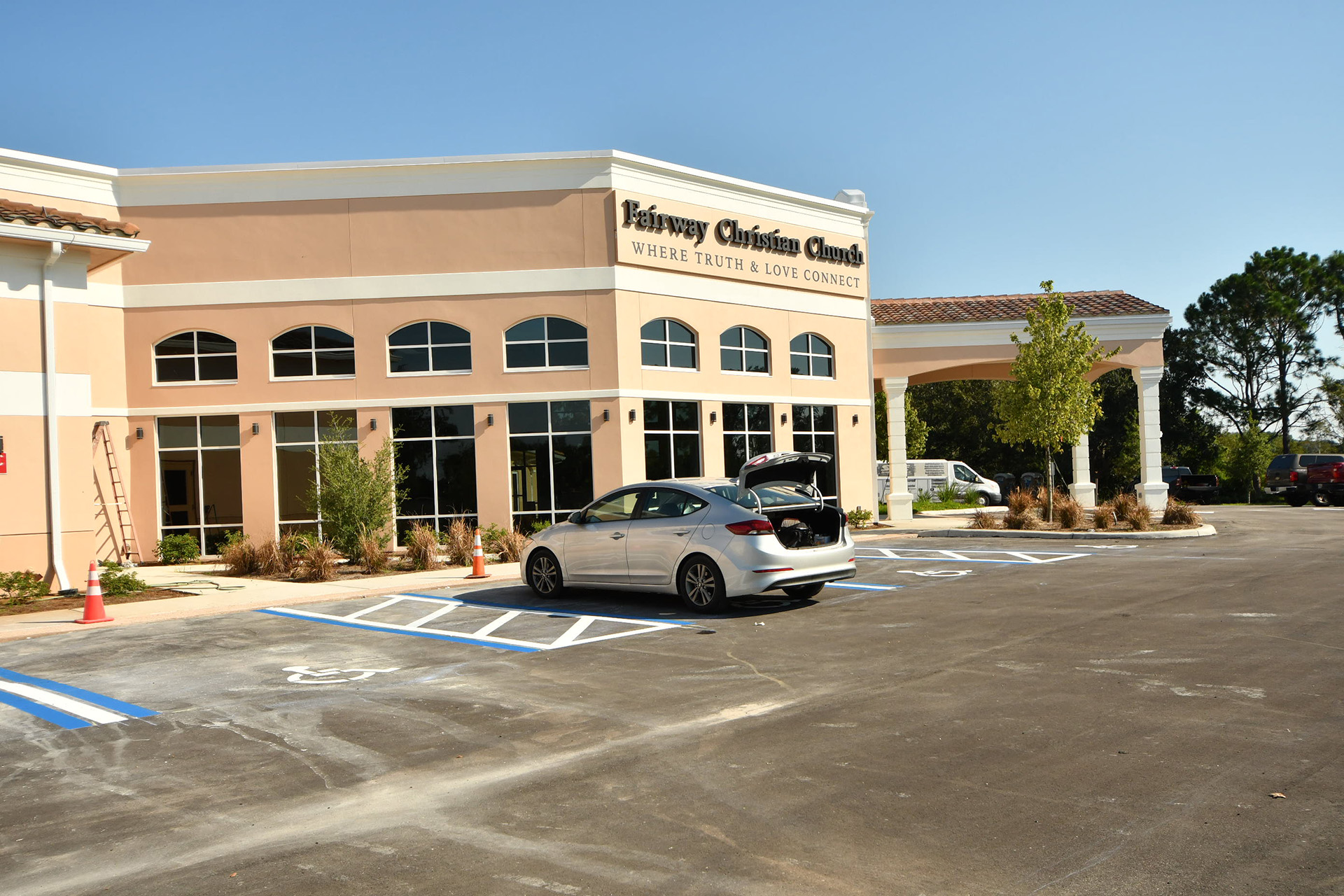 Fairway Christian Church exterior church building church architect