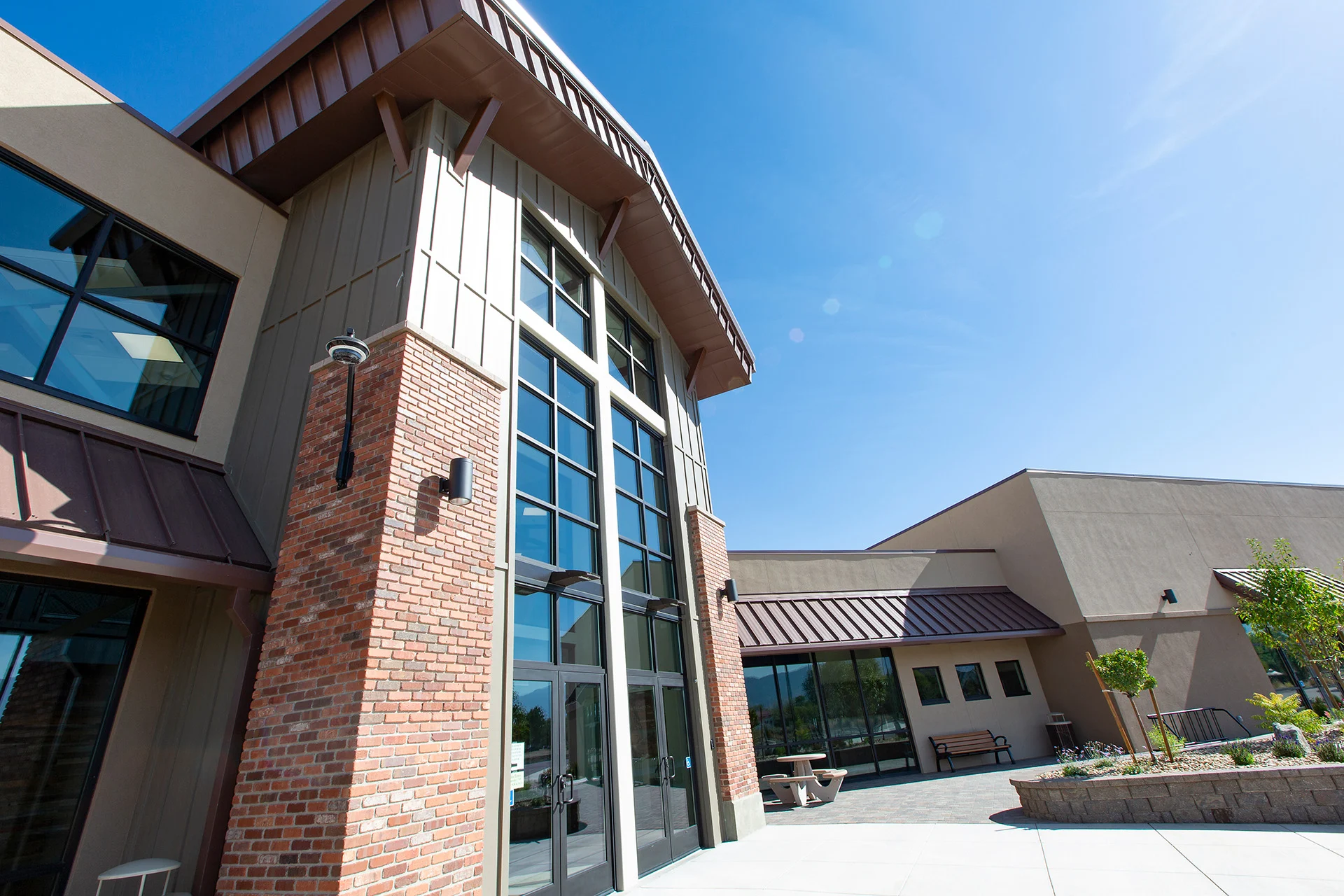 hsf exterior church building church architect