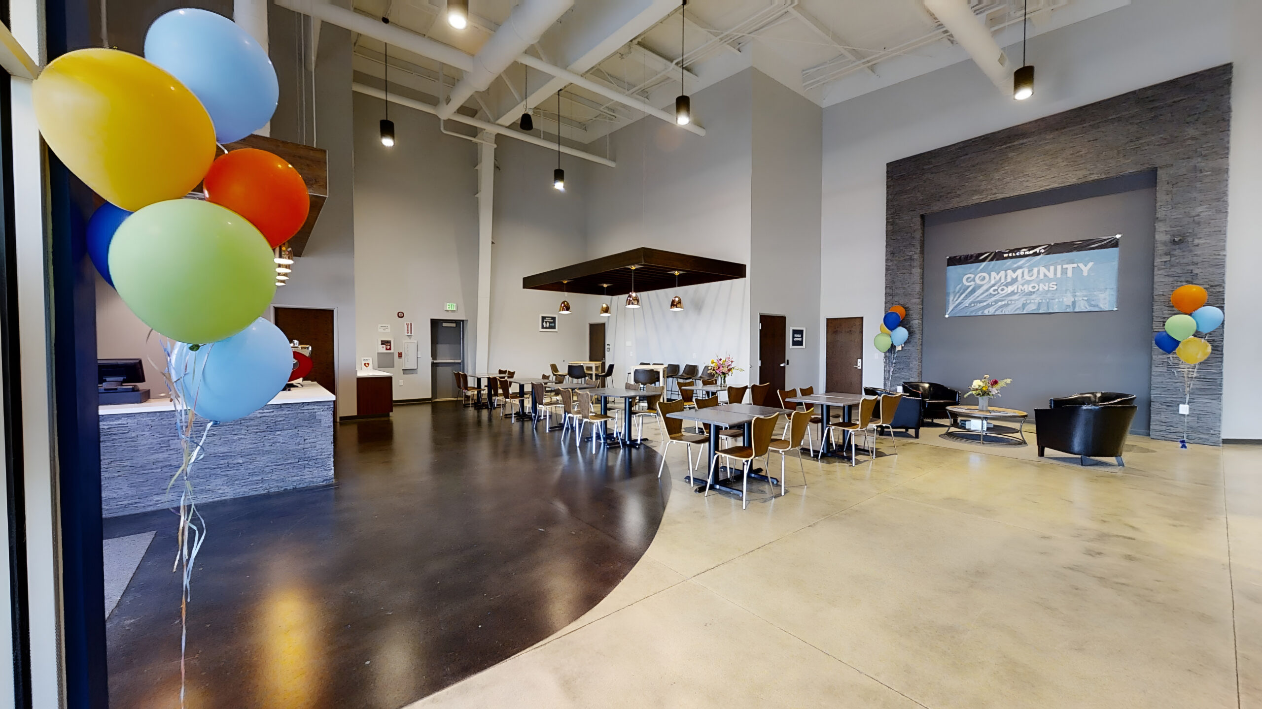 Lifespring Cafe Seating new church building church architect