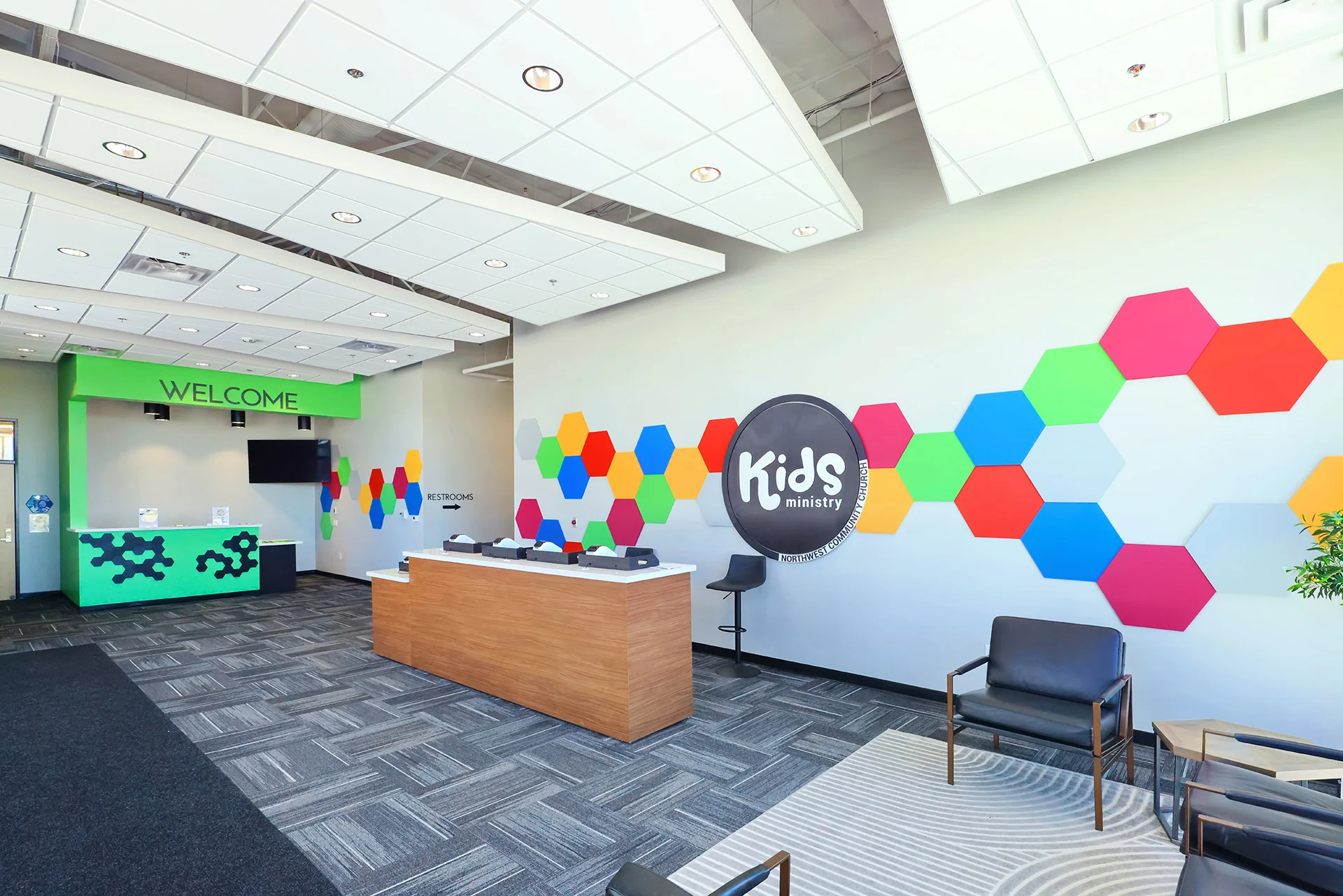 Northwest Community kids area church building church architect