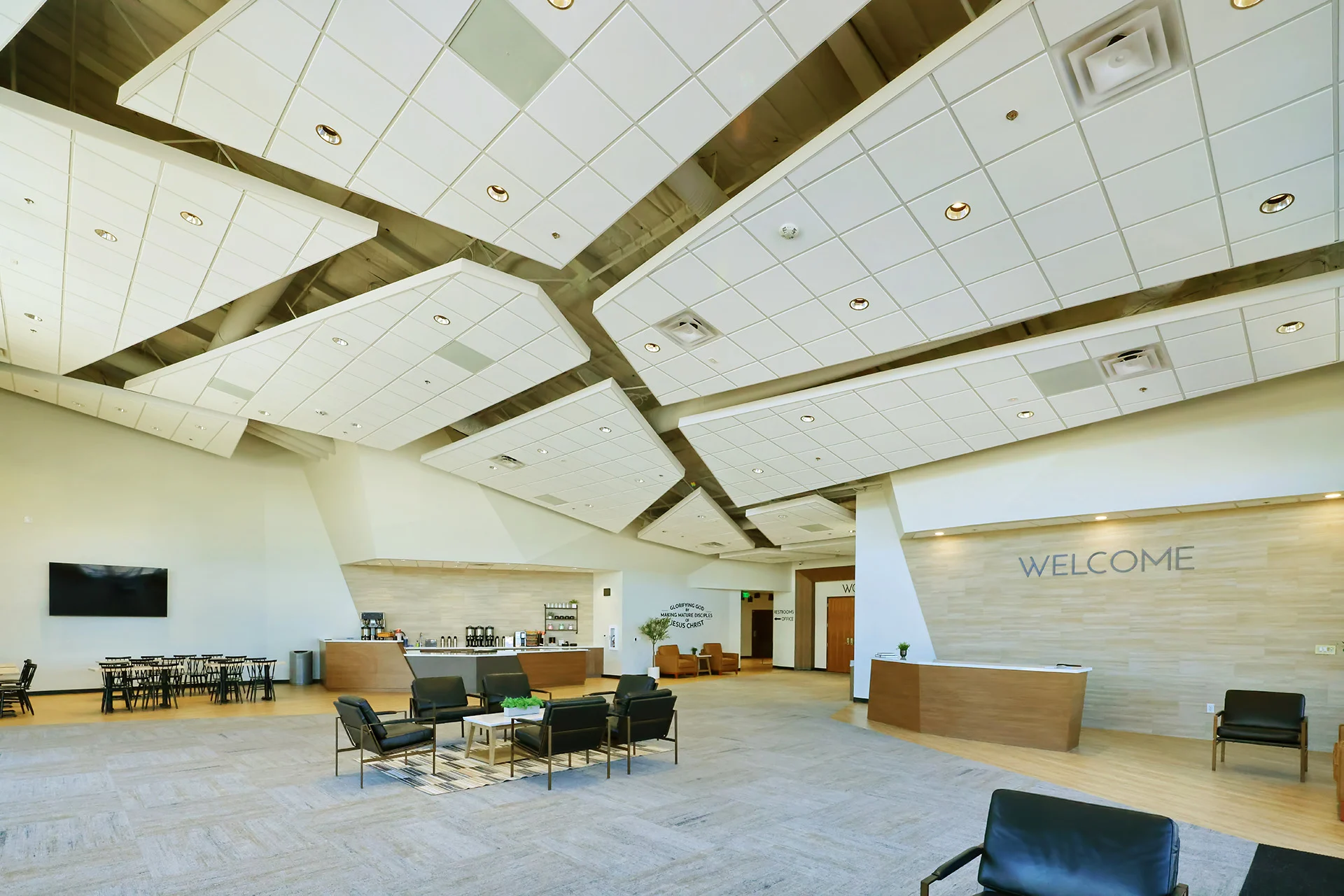 Northwest Community lobby church building church architect