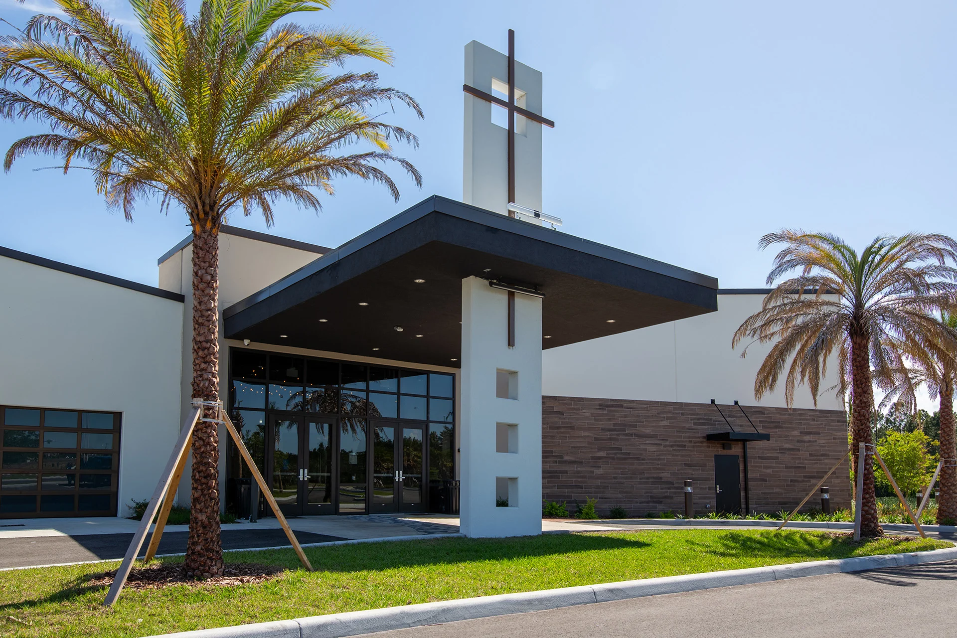 Palm Coast Methodist exterior church building church architect