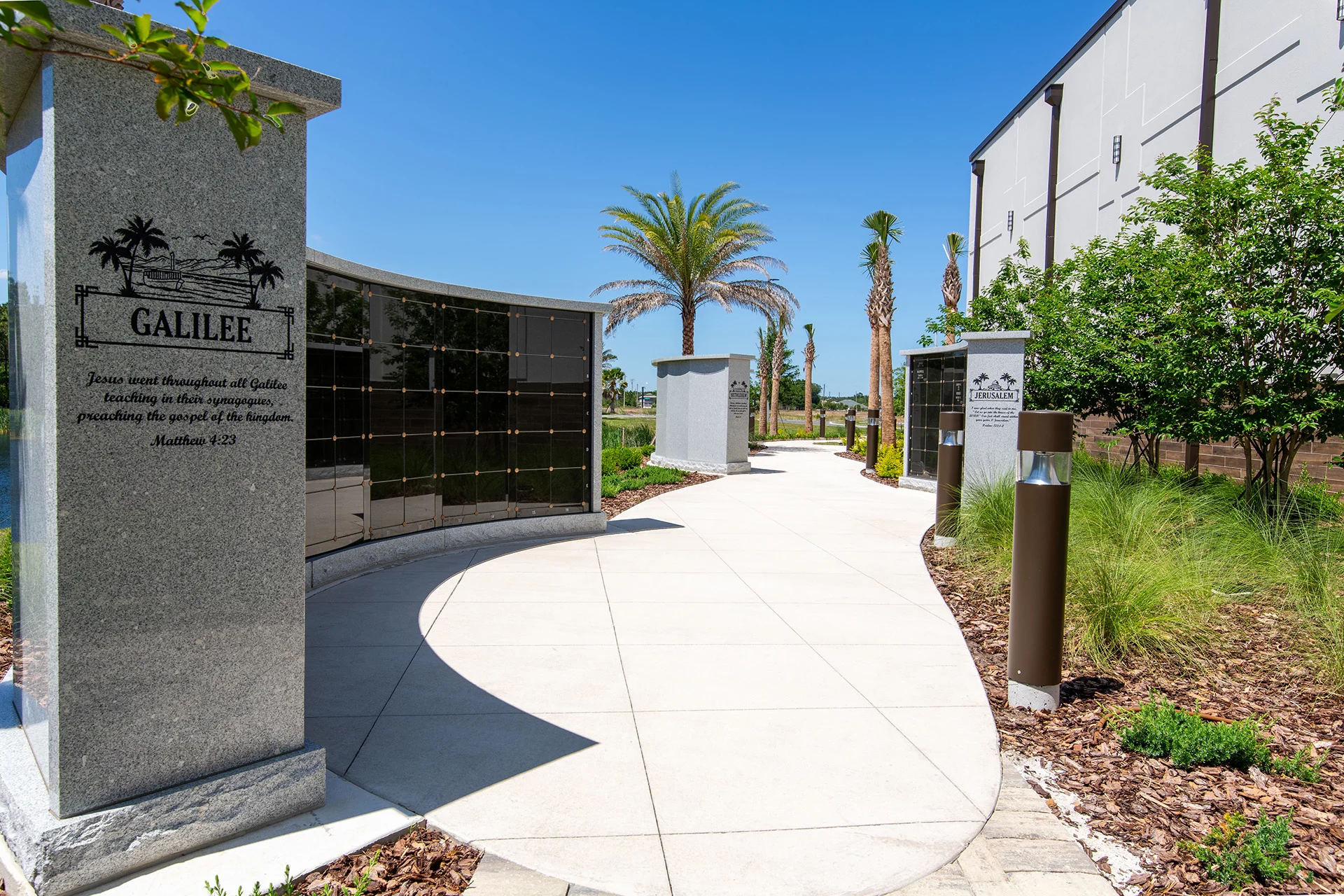 Palm Coast Methodist outside church building church architect