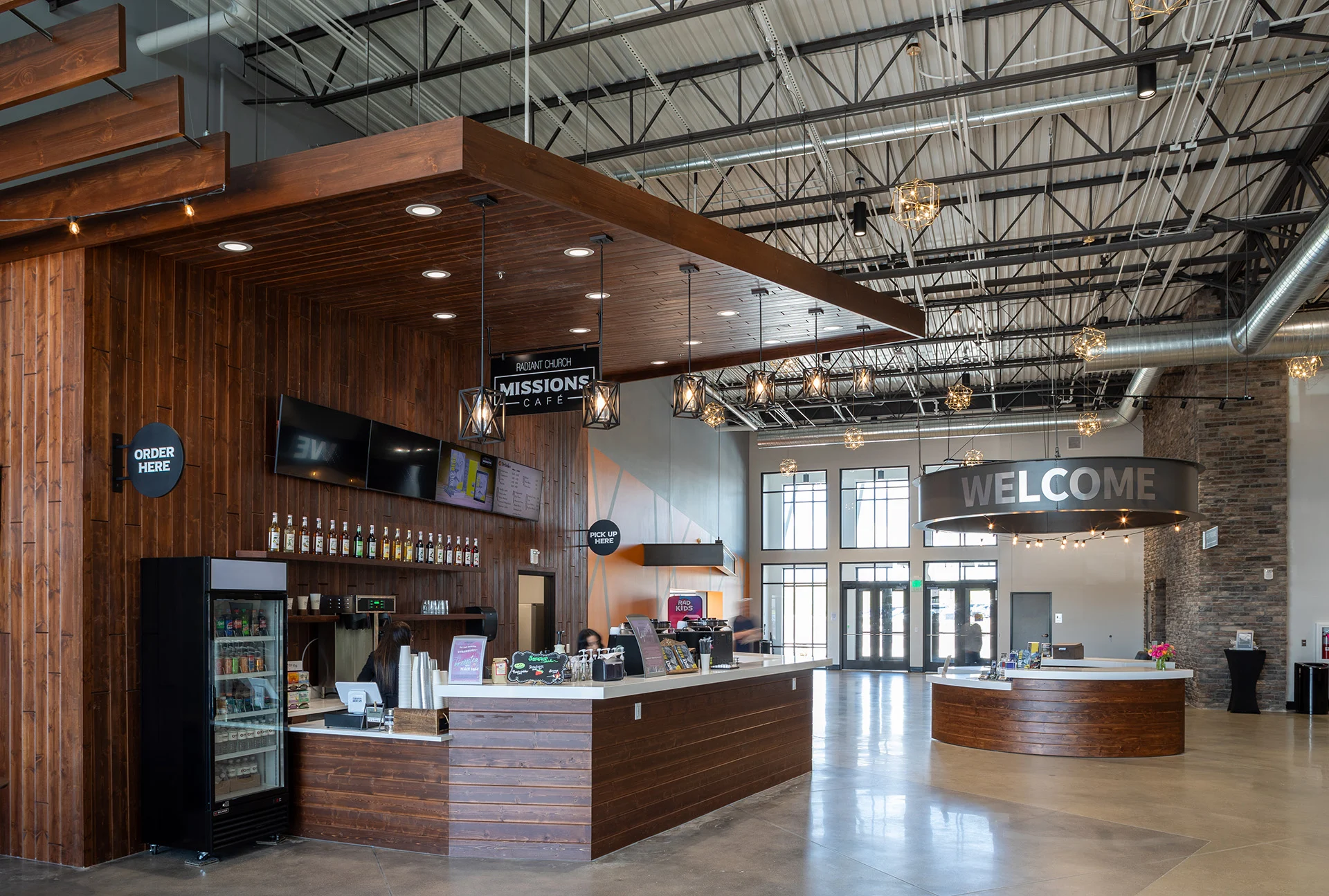 Radiant Church cafe church building church architect