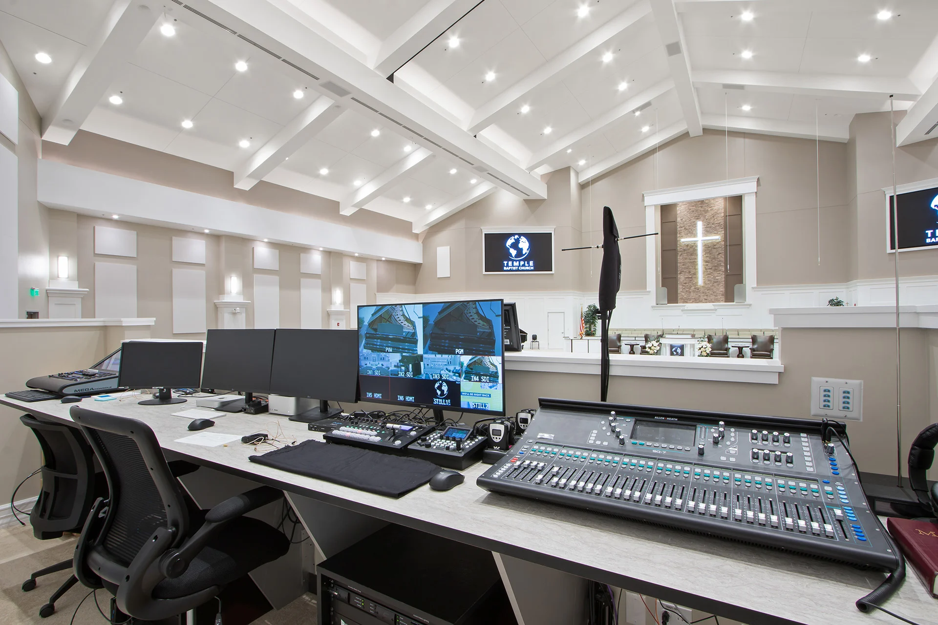 TBC sound system church architect church building