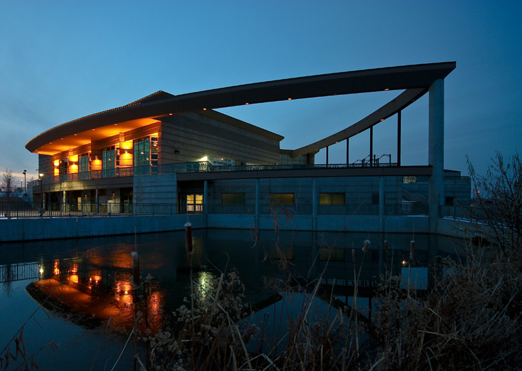 1. Utah Cultural Center exterior night church building church architect
