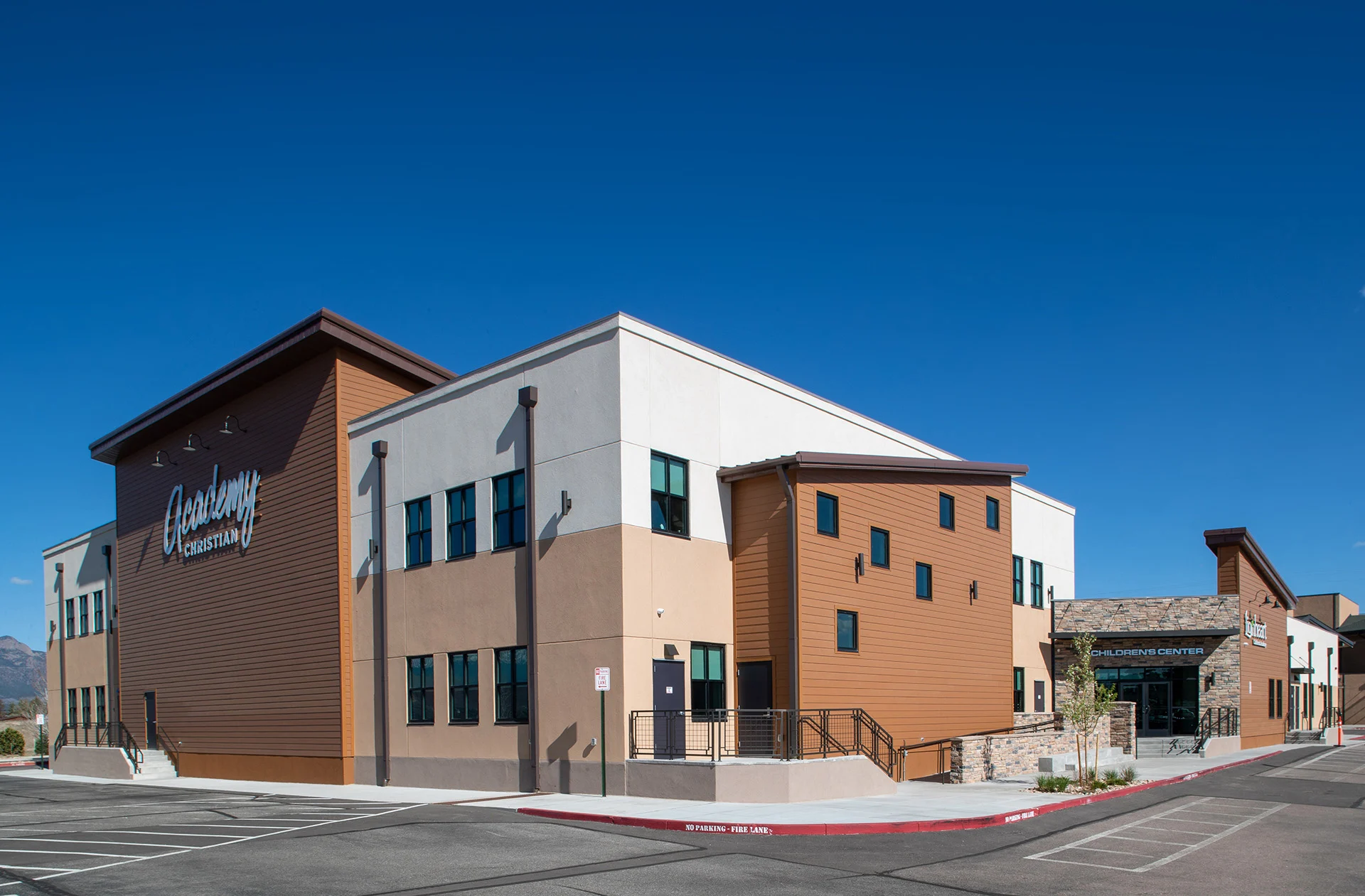 Academy Christian Church header church building church architect