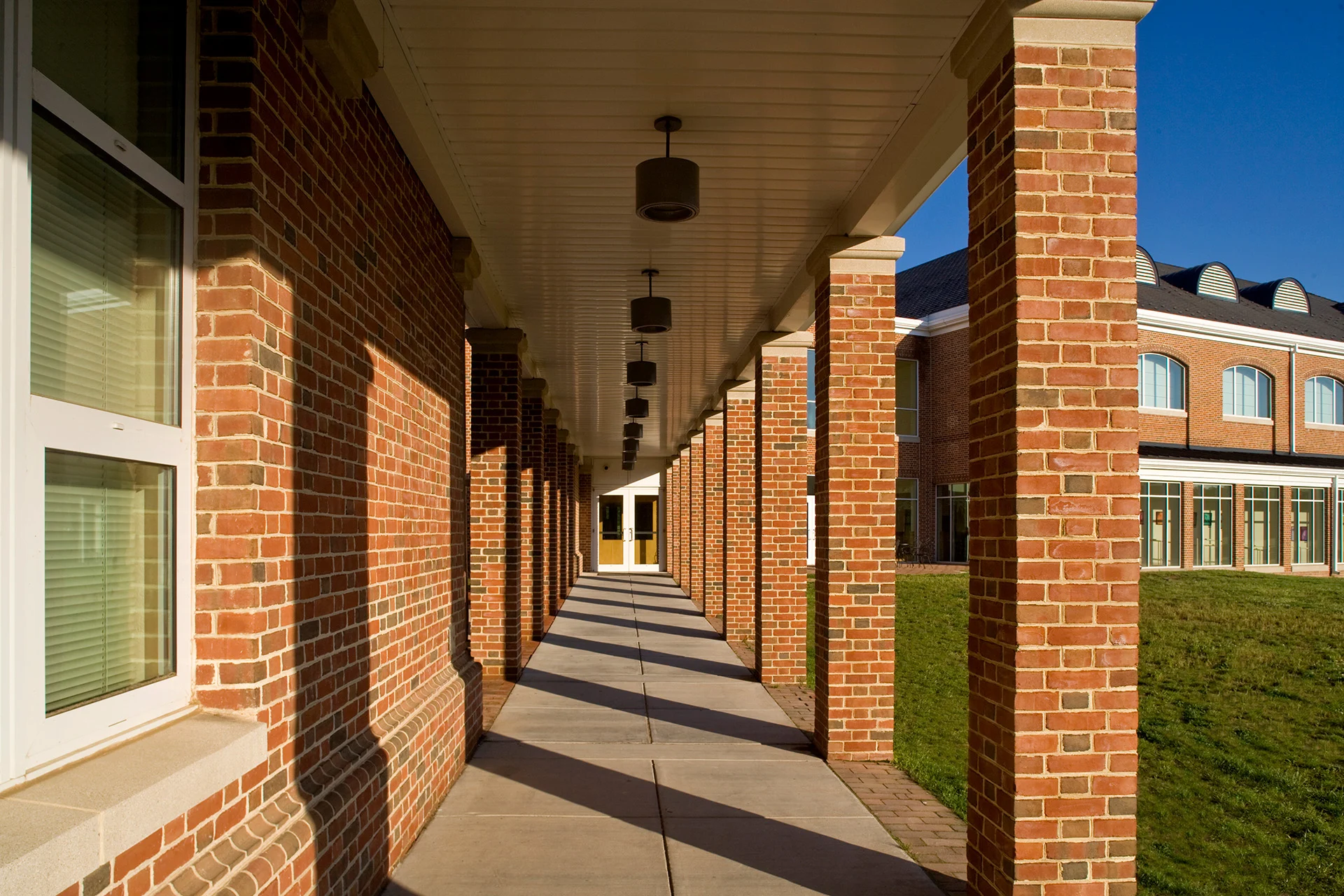 Annapolis Christian School exterior hallway church building church architect