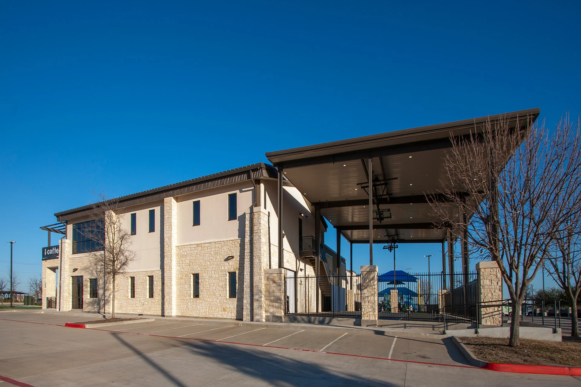 Brookhaven exterior playground church building church architect