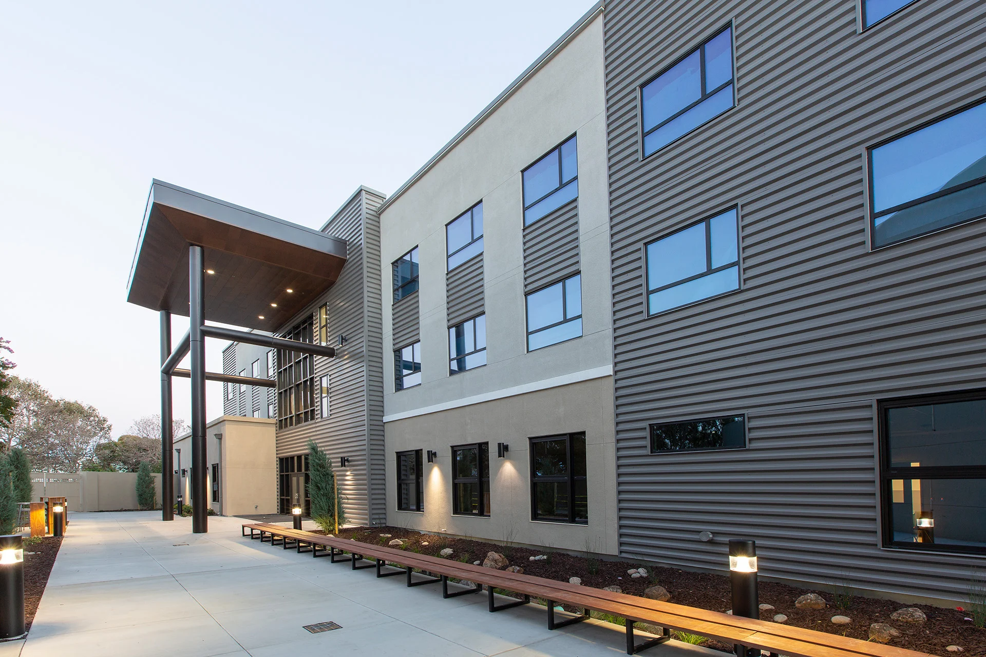 California Crosspoint Academy exterior church building church architect