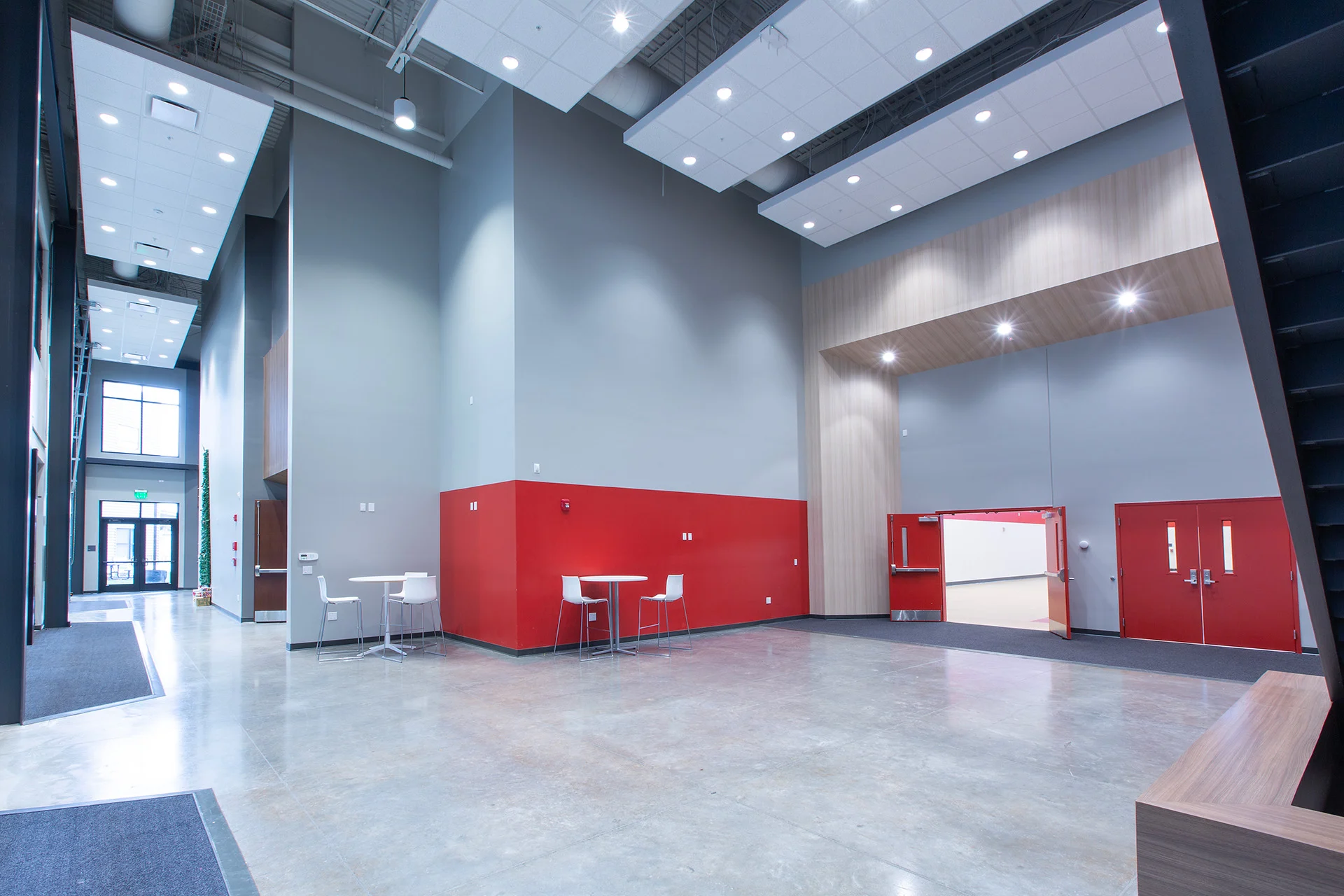 California Crosspoint Academy lobby church building church architect