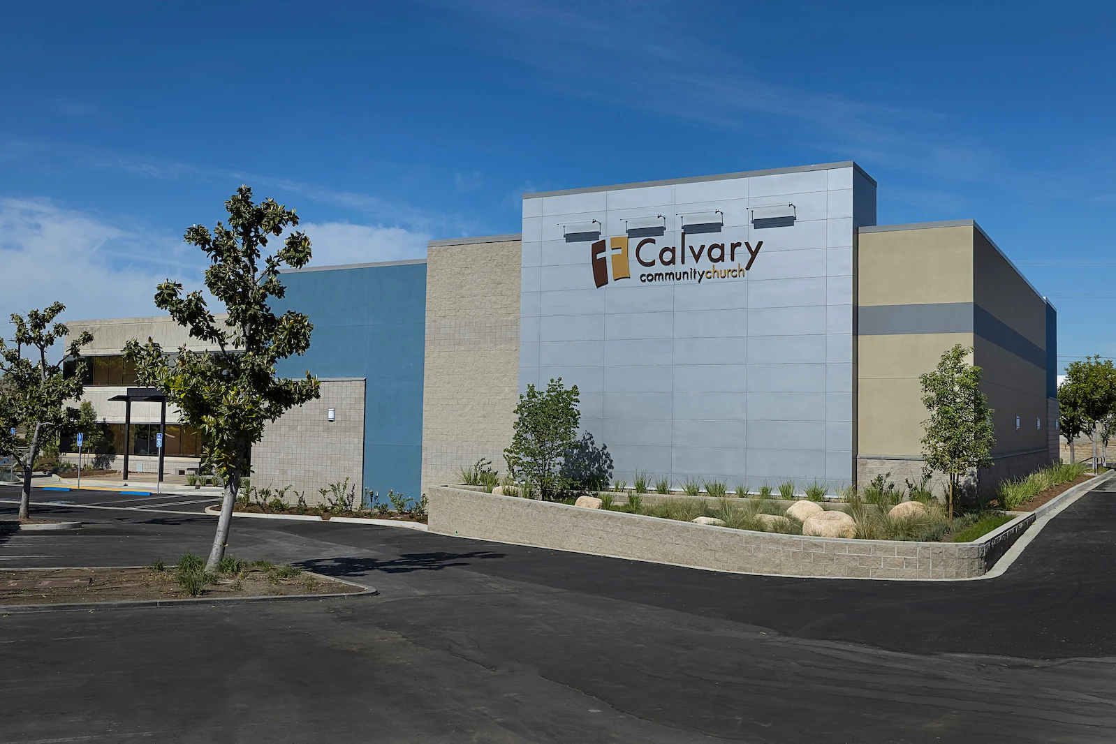 Calvary Community Church exterior church building church architect
