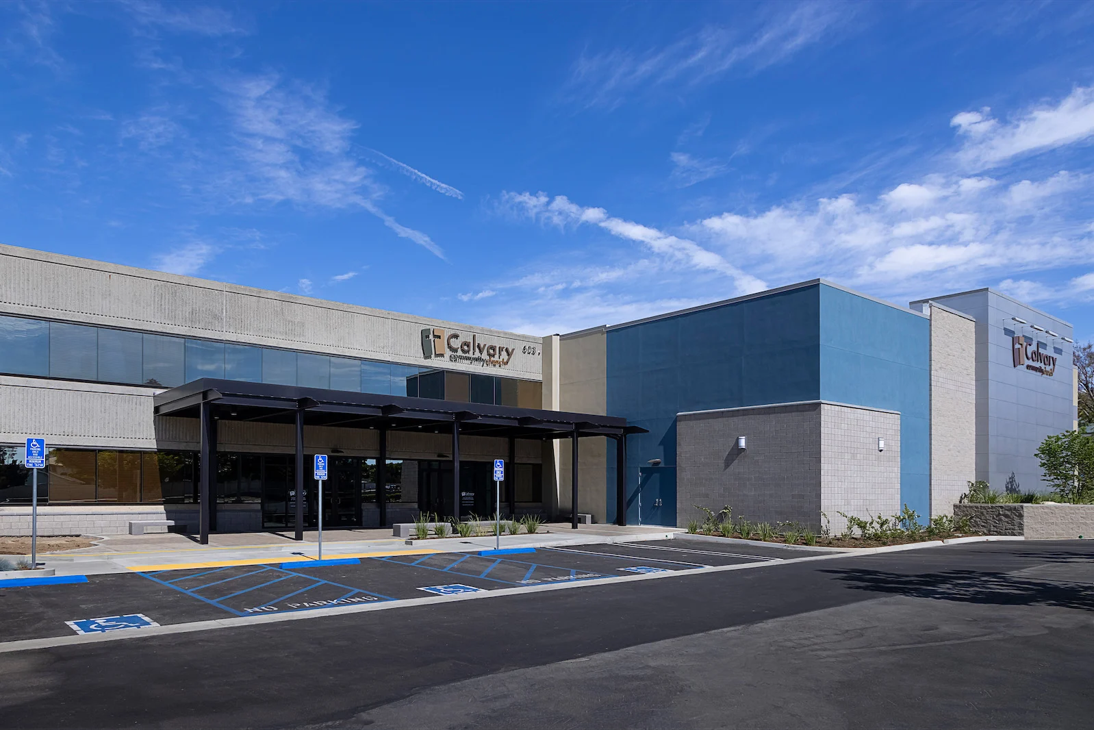Calvary Community Church exterior church building church architect