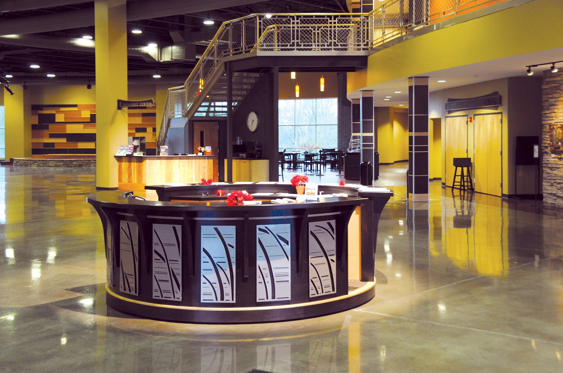 cornerstone-lobby church building church architect