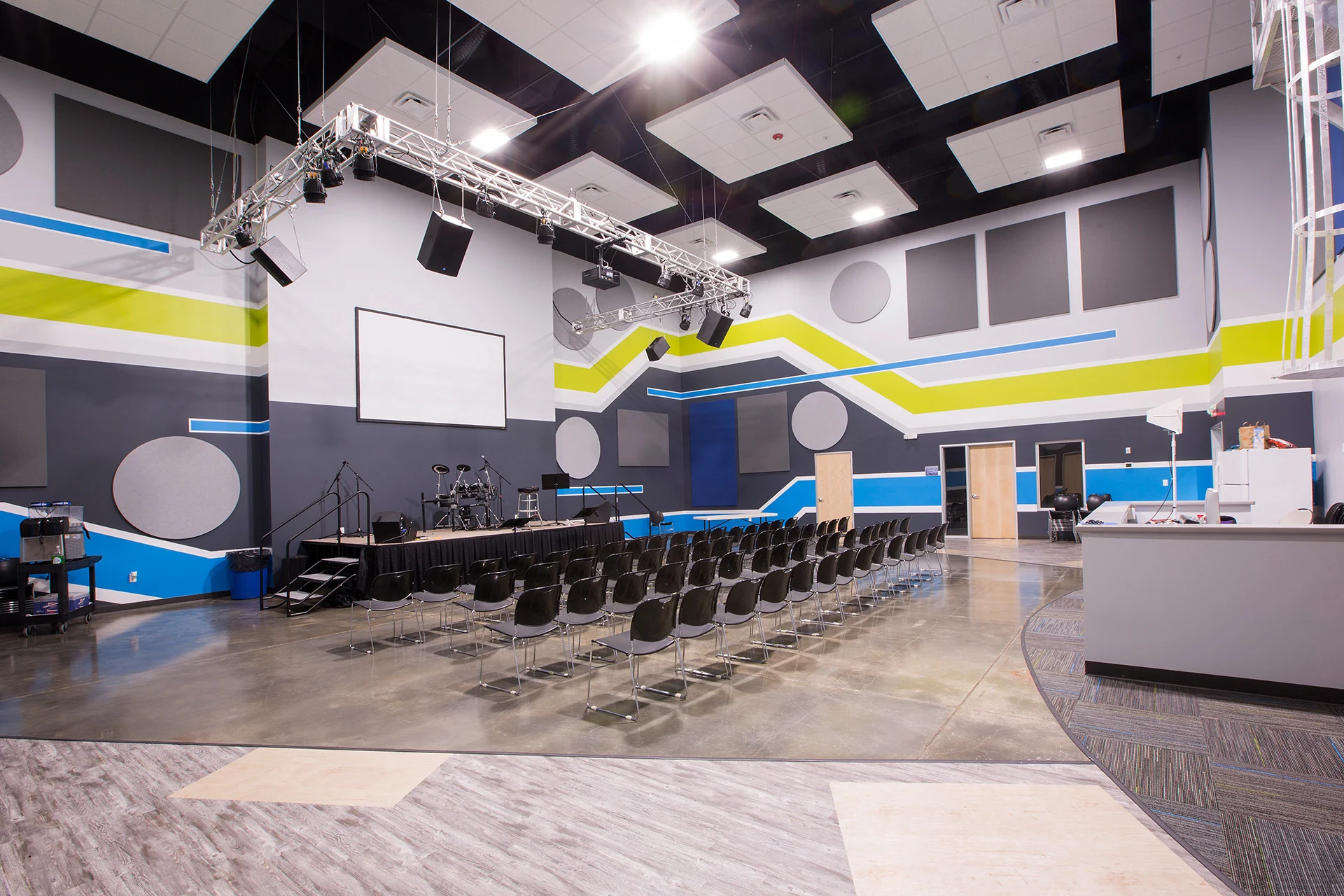 Cornerstone stage church building church architect