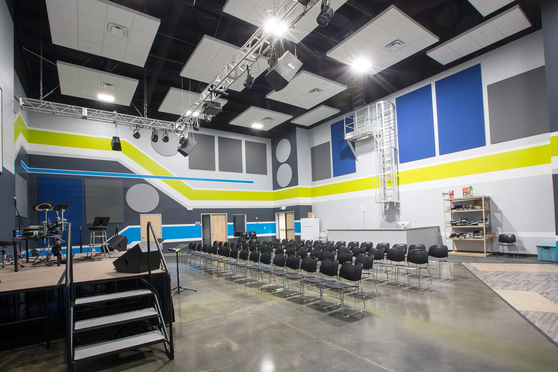 Cornerstone stage church building church architect