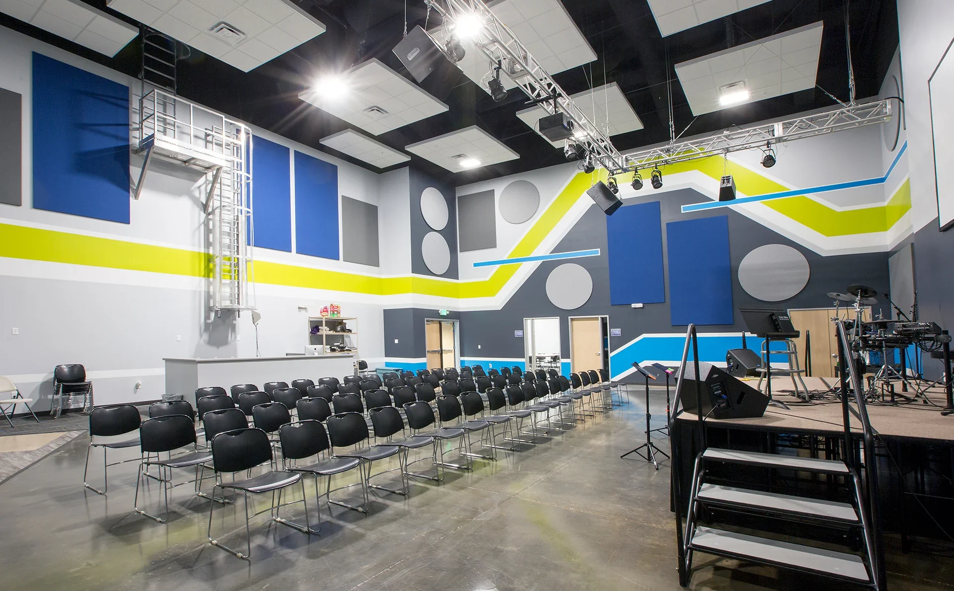 Cornerstone stage church building church architect