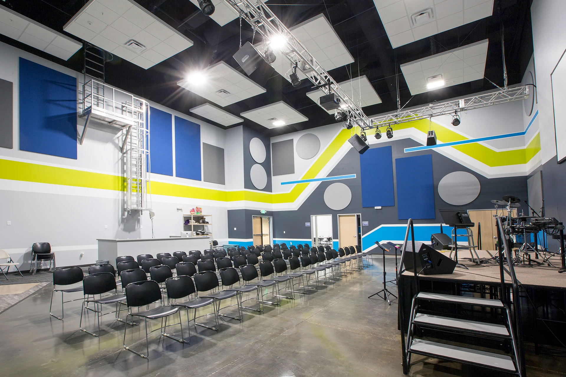 Cornerstone stage church building church architect