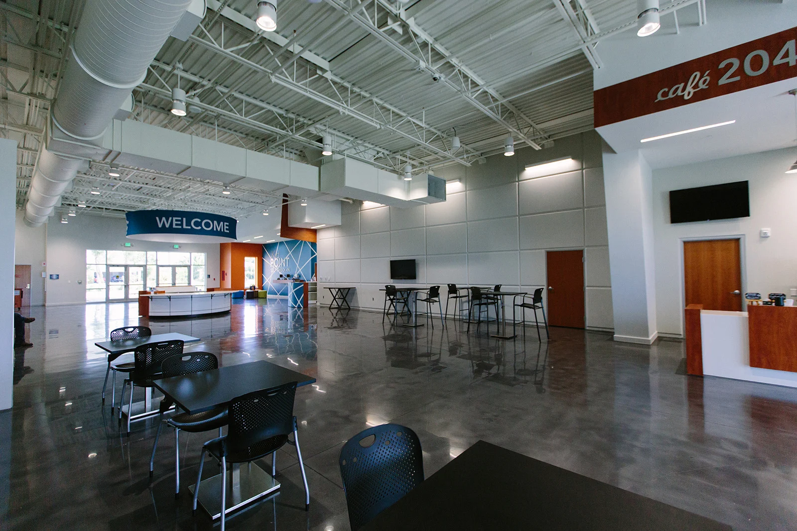 Crosspoint cafe church building church architect