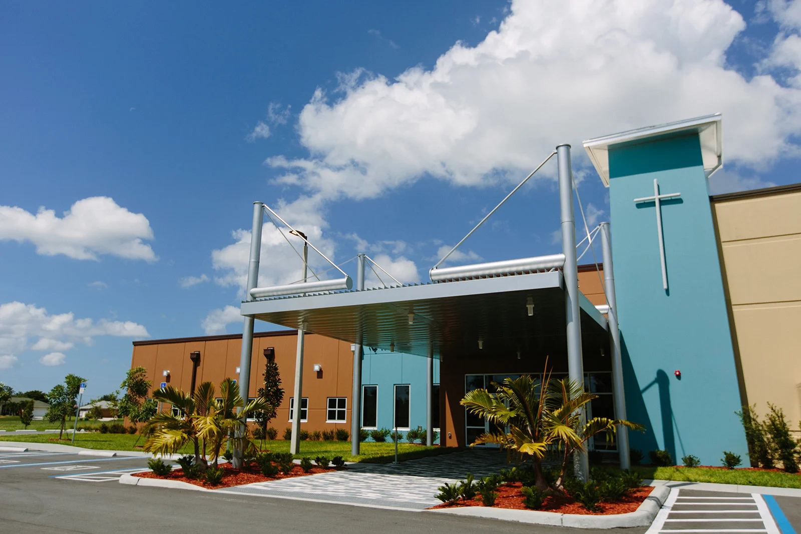 Crosspoint exterior church building church architect