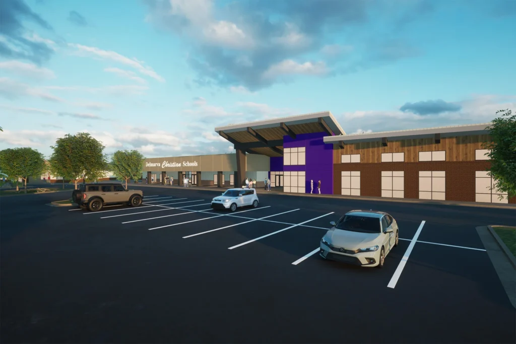 Delmarva Christian School exterior header church building church architect