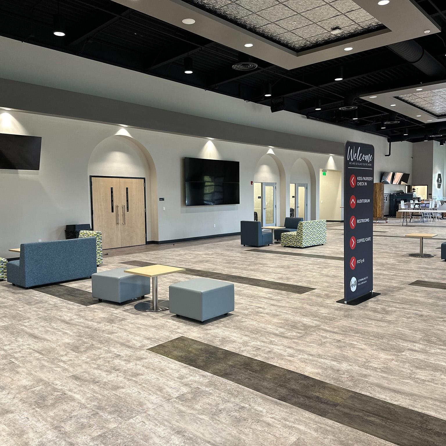 Depot lobby church building church architect