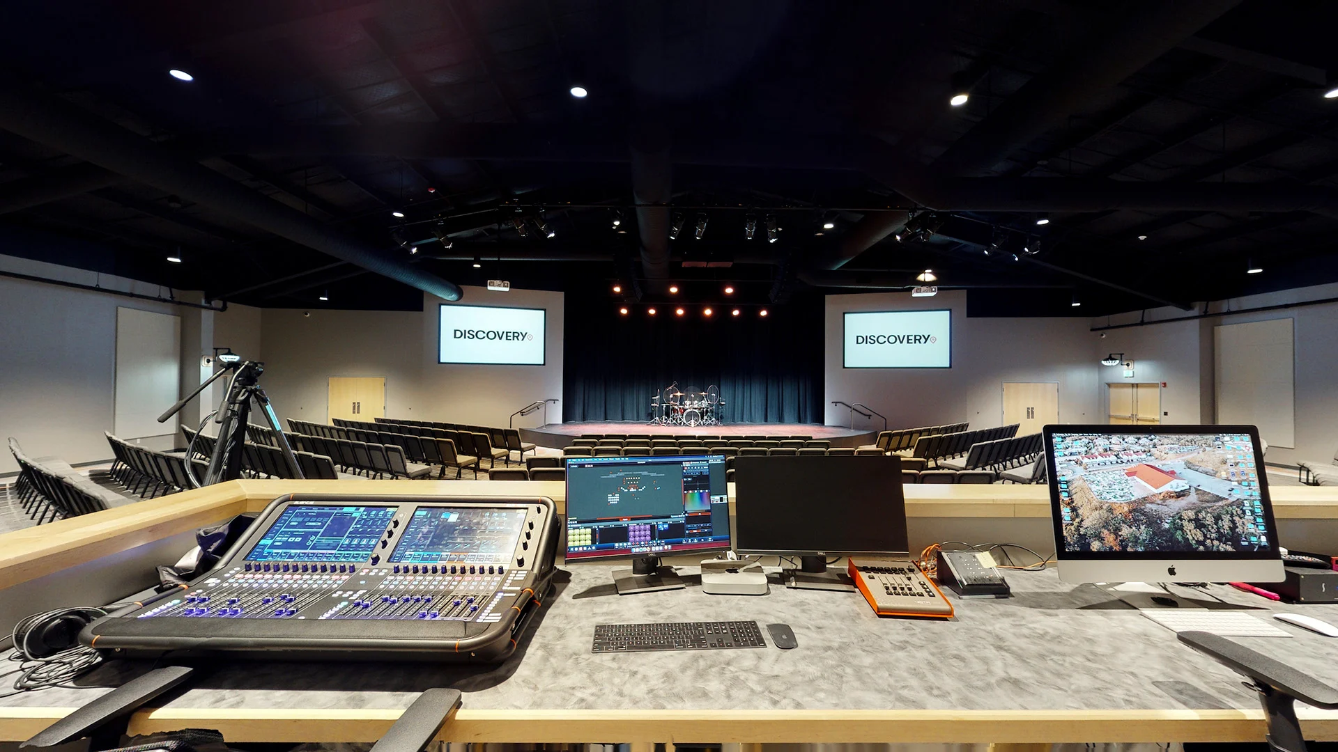 Discovery Christian, Pittsburgh, PA - Sanctuary Sound Booth church building church architect