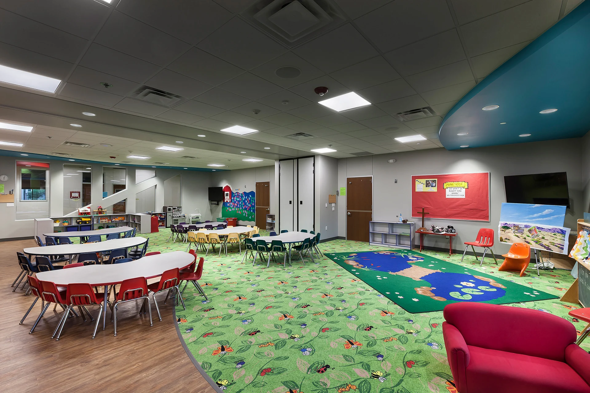 Emmanuel Faith Church childcare room third place church building church architect