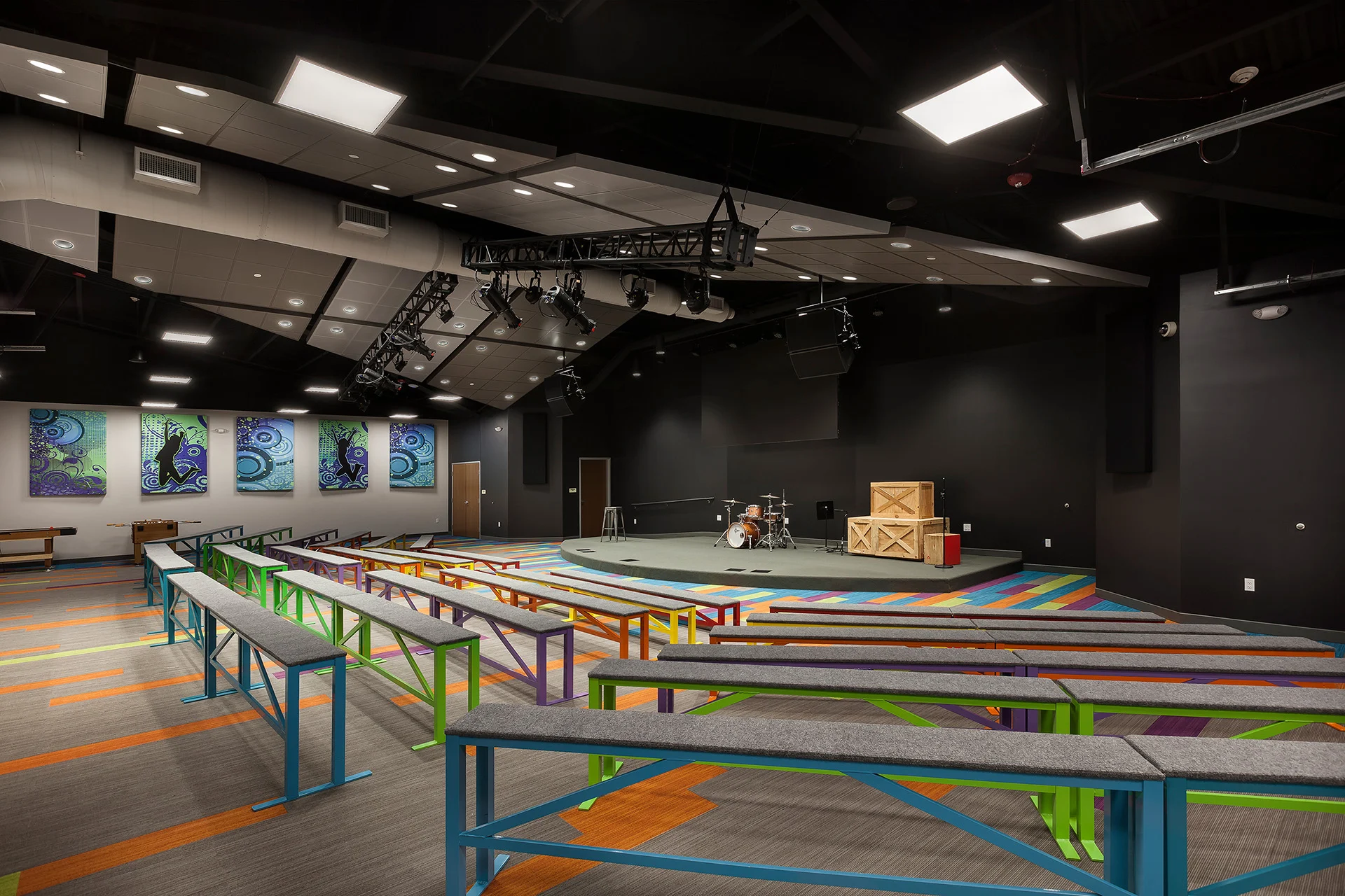 Emmanuel Faith Church childrens stage church building church architect