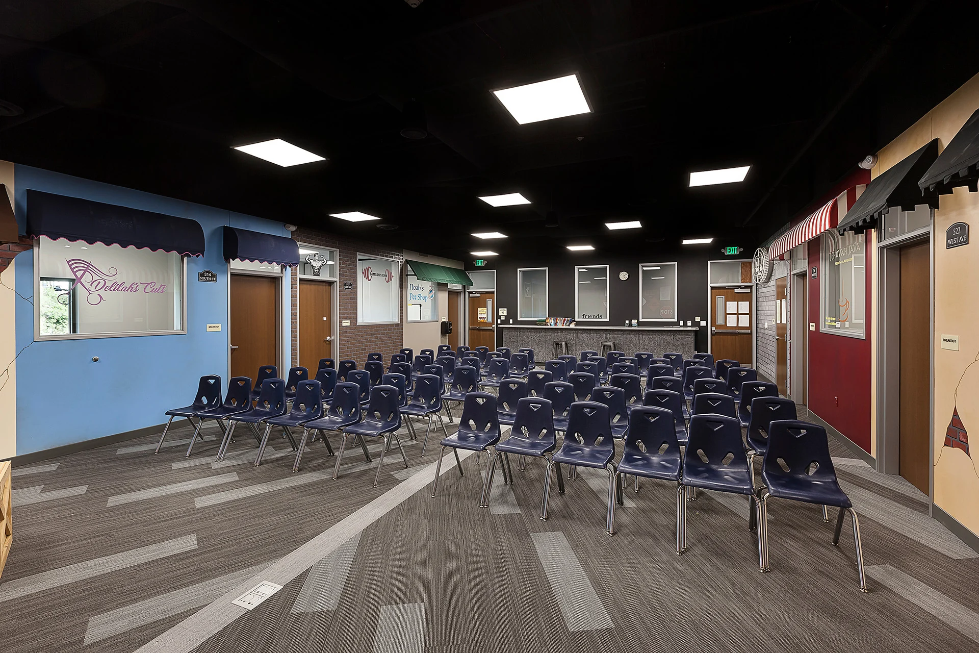 Emmanuel Faith Church front stage church building church architect