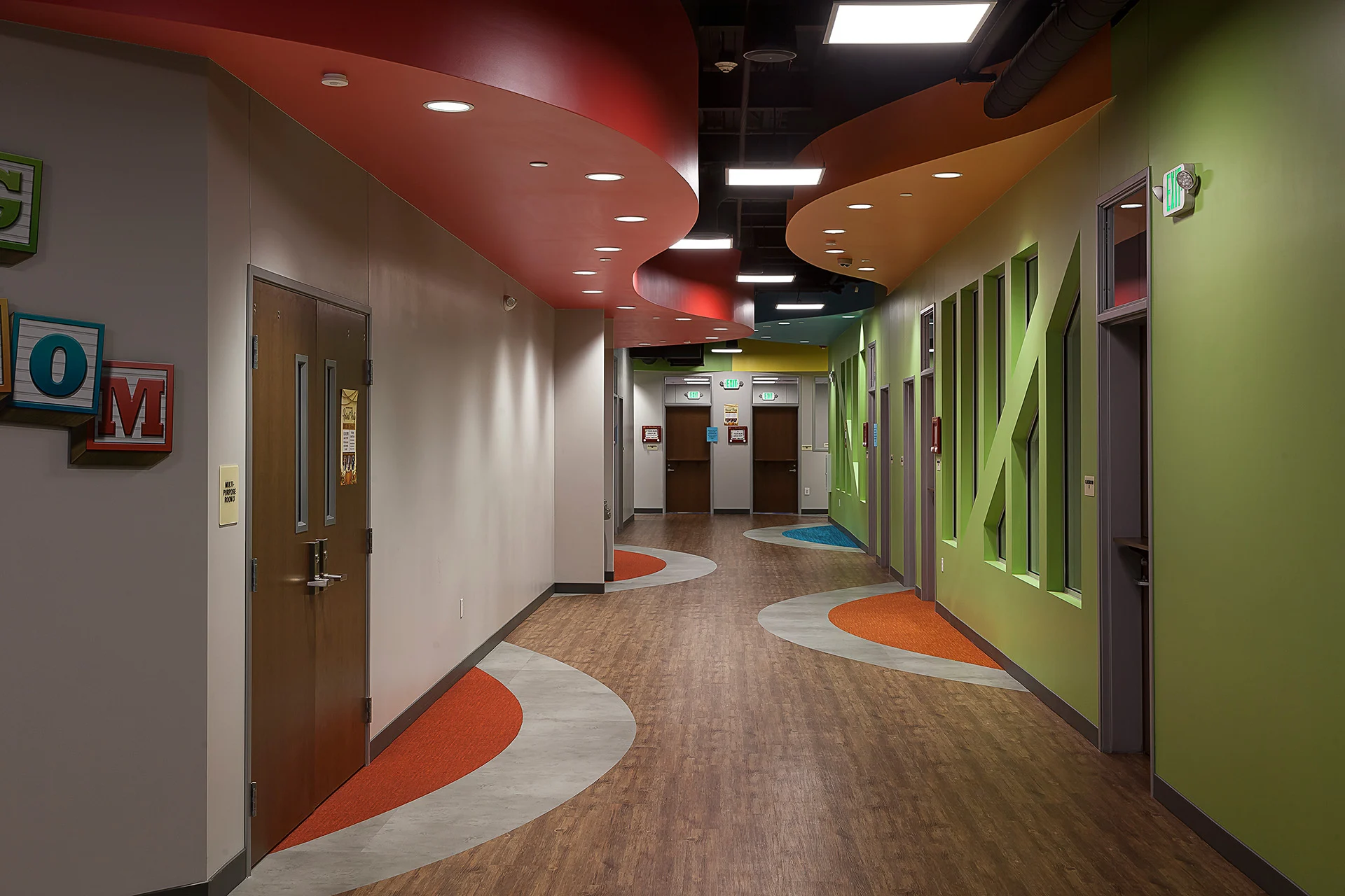 Emmanuel Faith Church hallway church building church architect