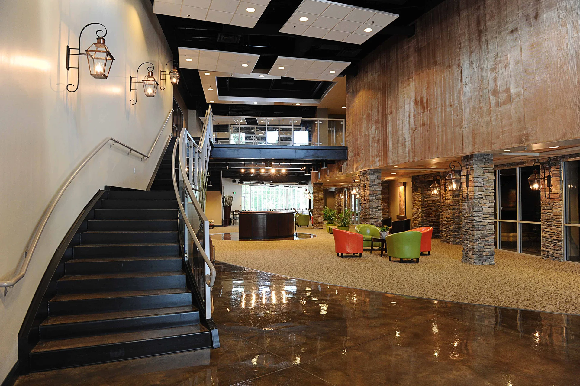 Fair Park Baptist stairs church building church architect