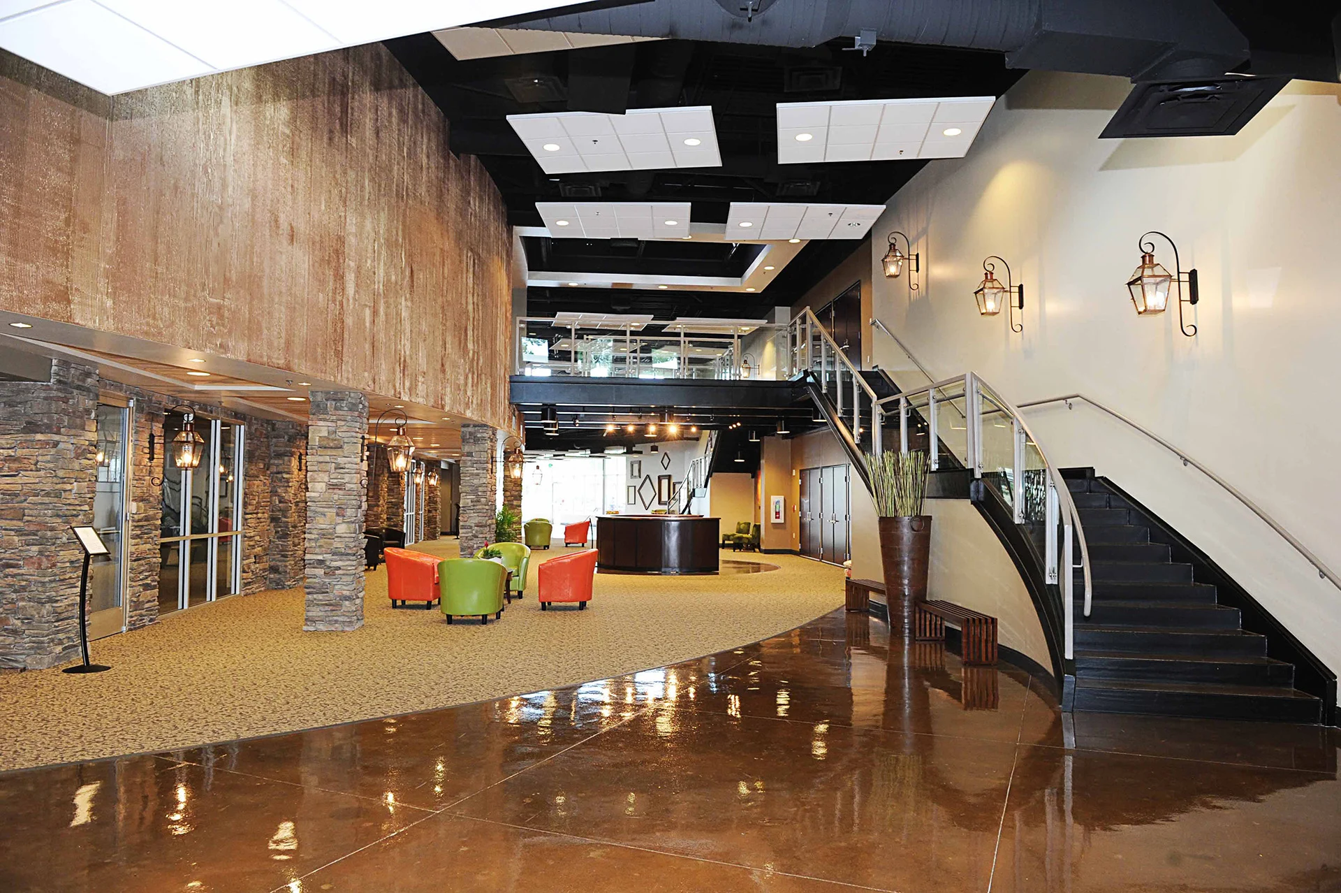 Fair Park Baptist stairs church building church architect