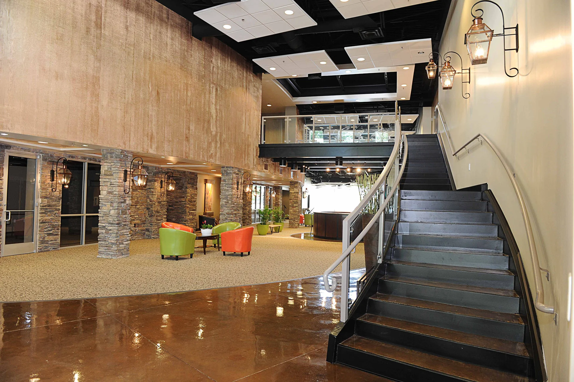 Fair Park Baptist stairs church building church architect