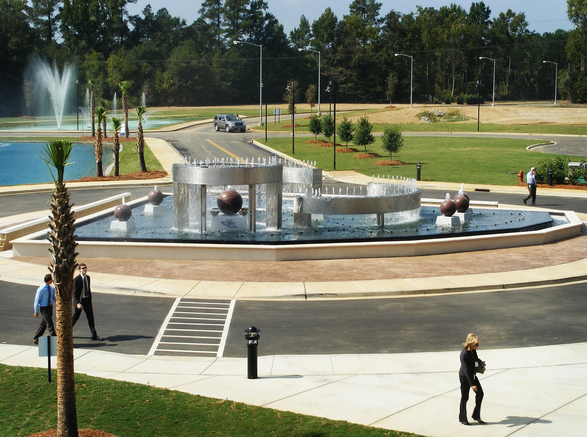FDT Fountain exterior church building church architect