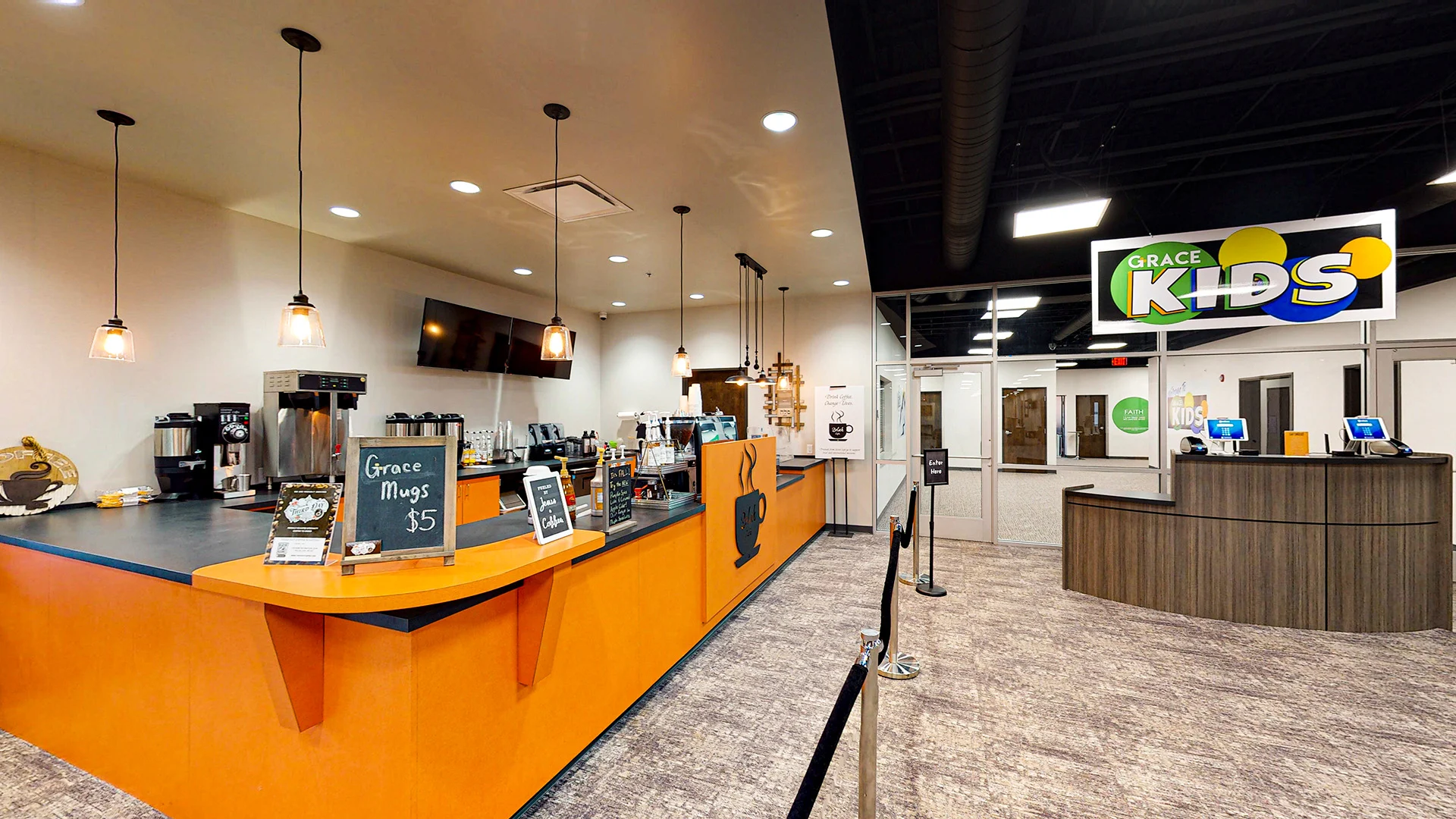 Grace Fellowship Niles Ohio - Cafe church building church architect