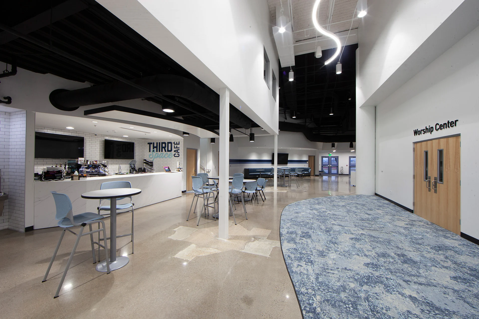 High Pointe Church lobby church building church architect