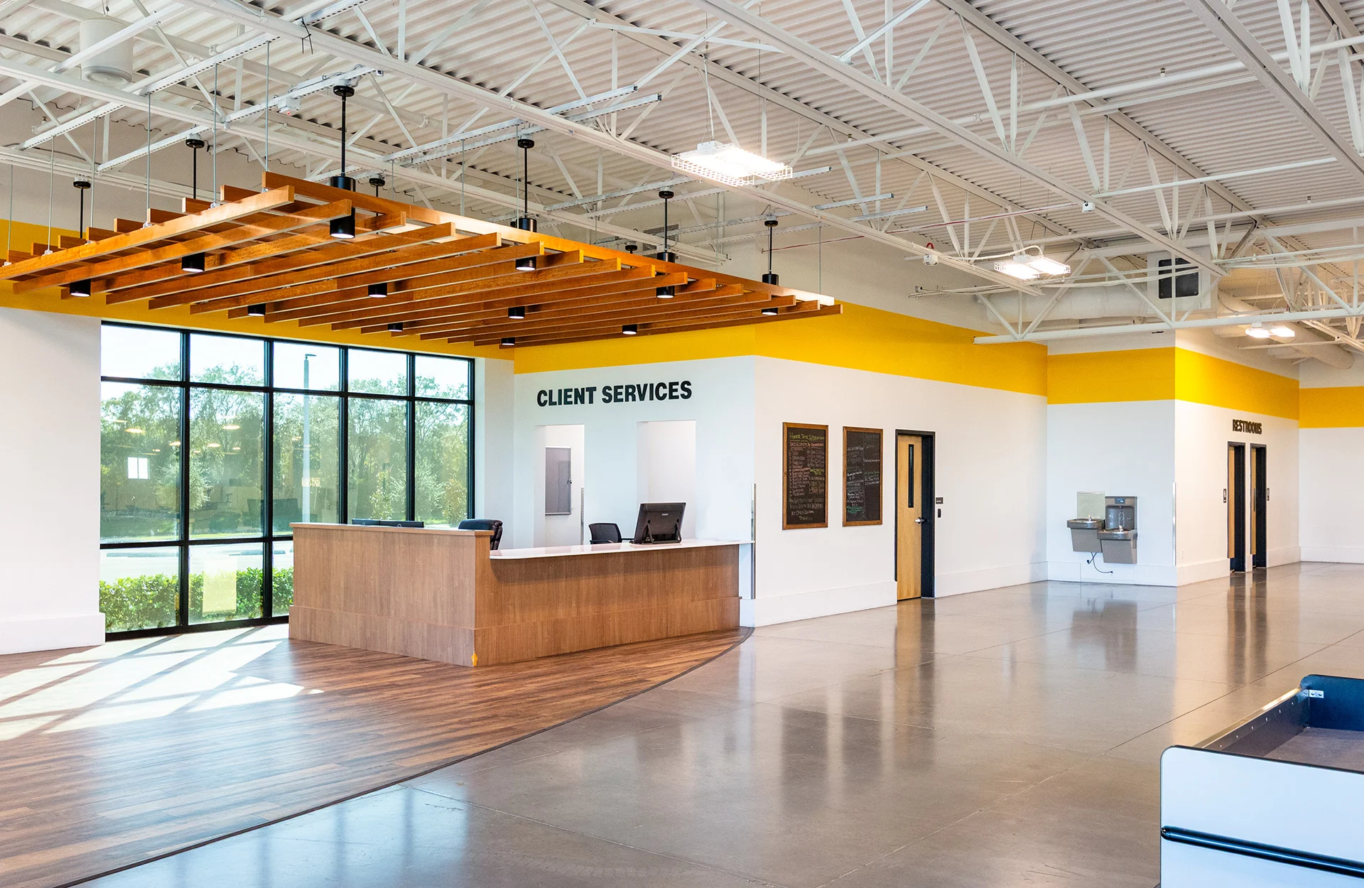 HTI lobby church building church architect