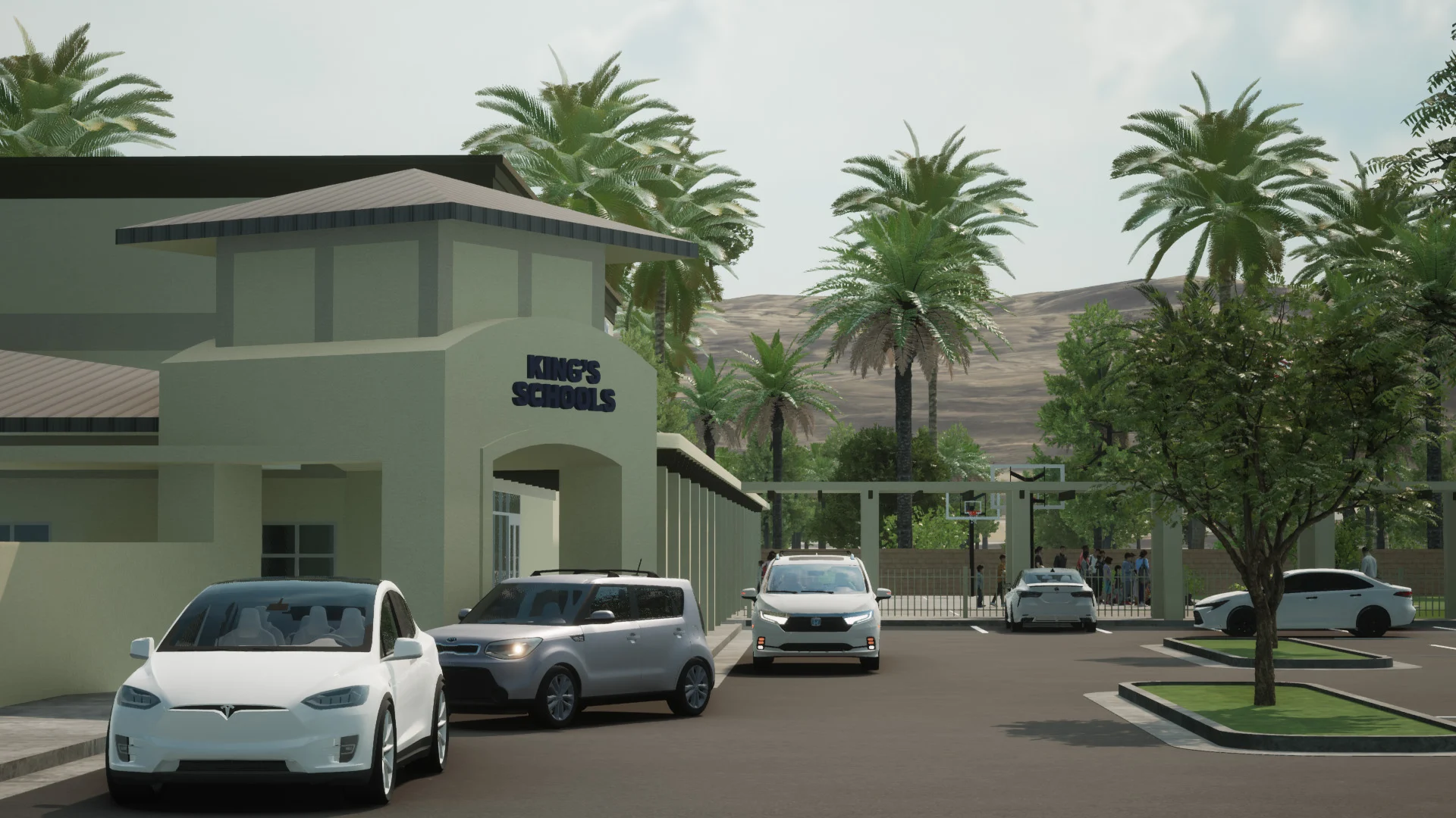 King School street parking church building church architect