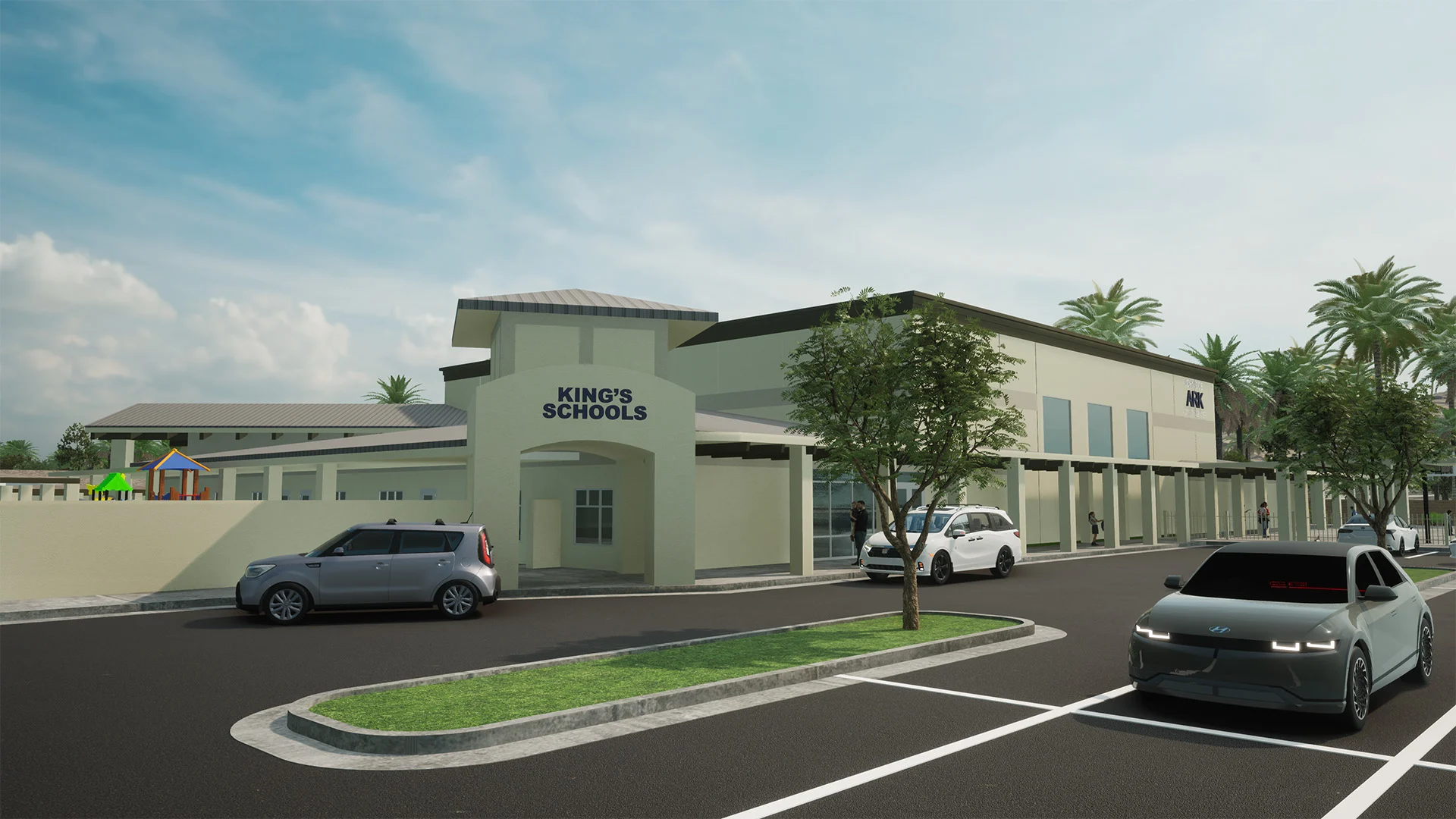 King School street parking church building church architect