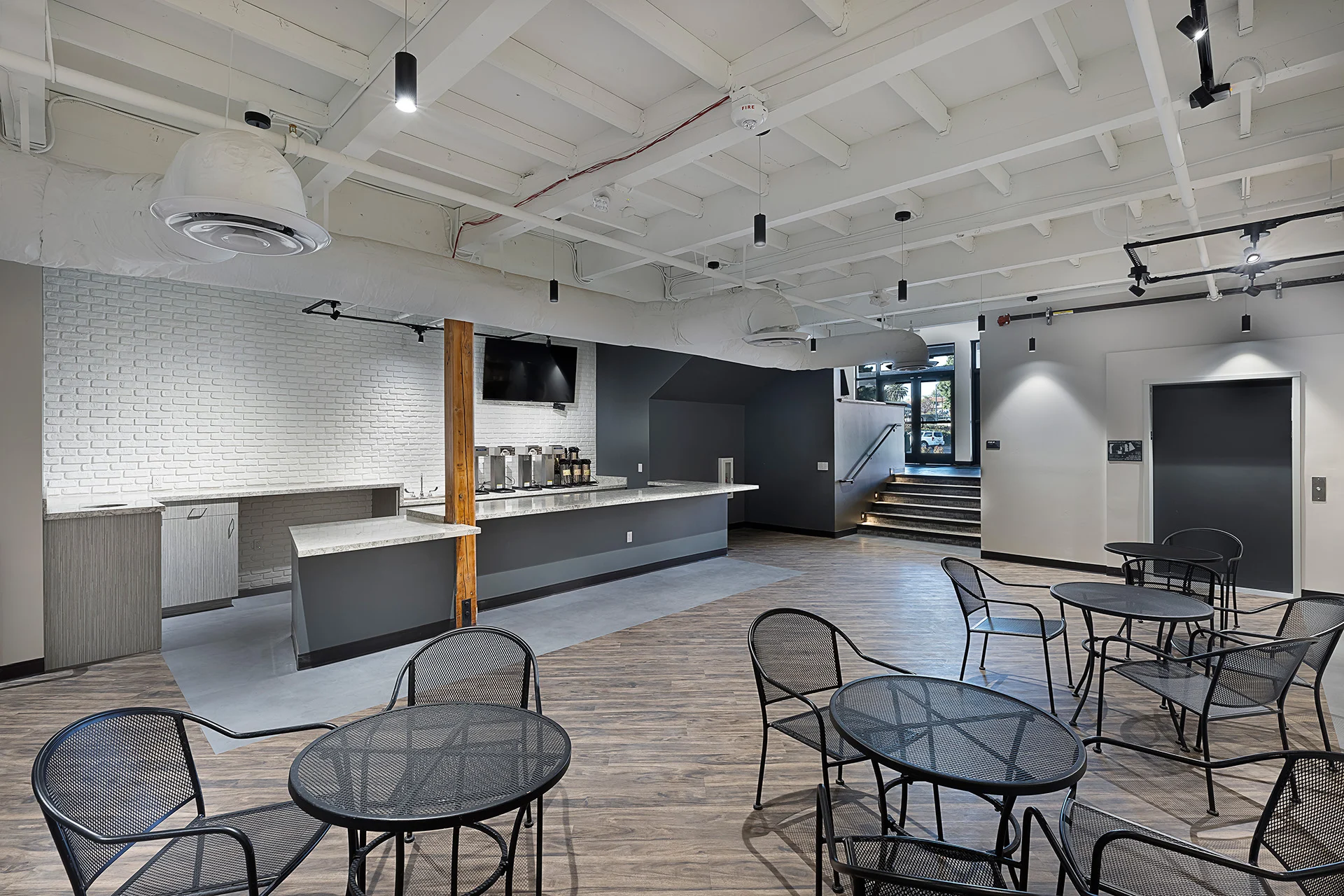 Legacy Church cafe lobby church building church architect