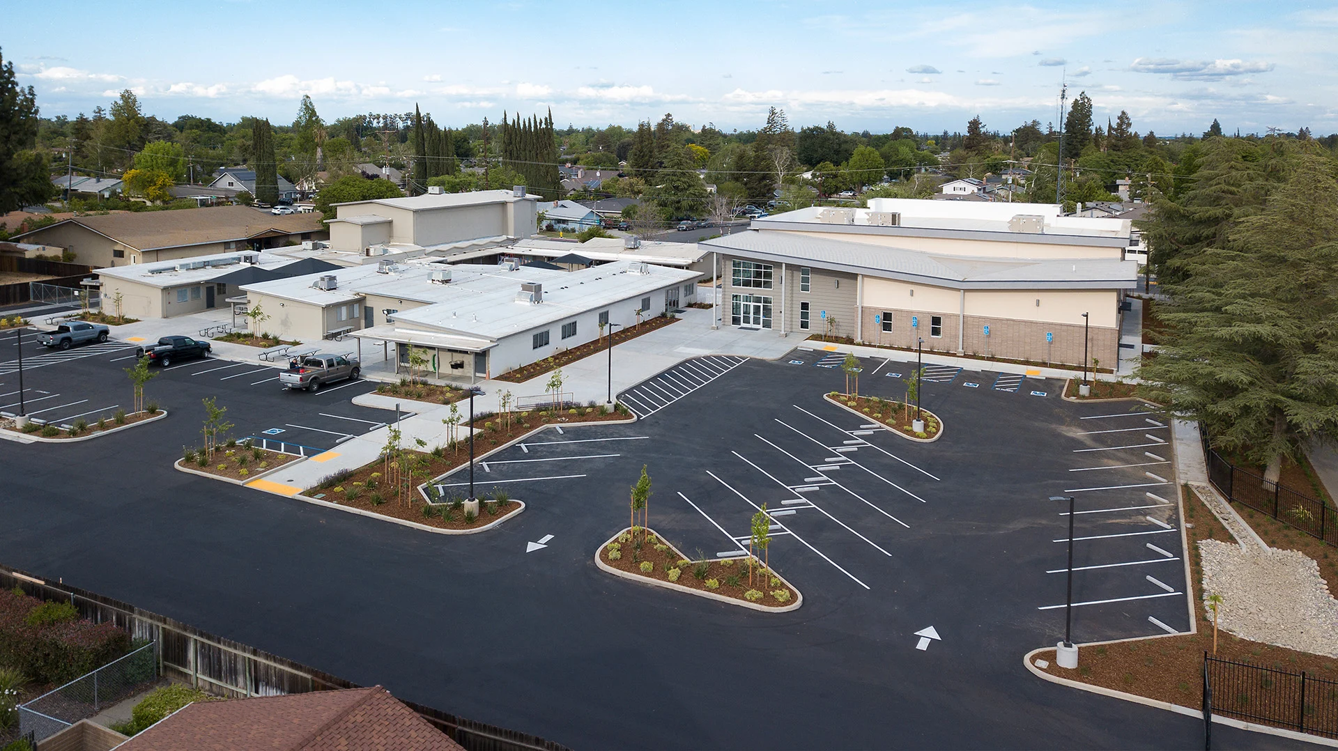 LifePointe exterior arial church building church architect