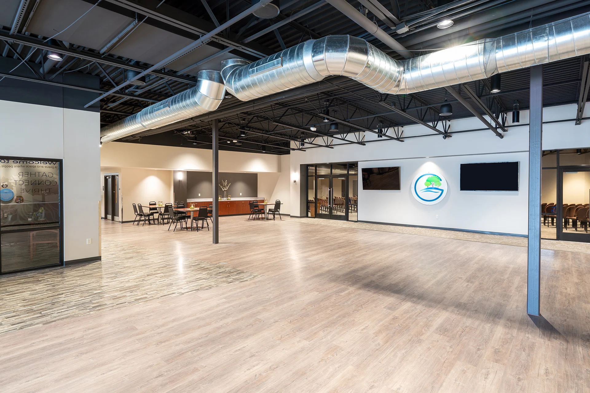 New Heights Church lobby church building church architect