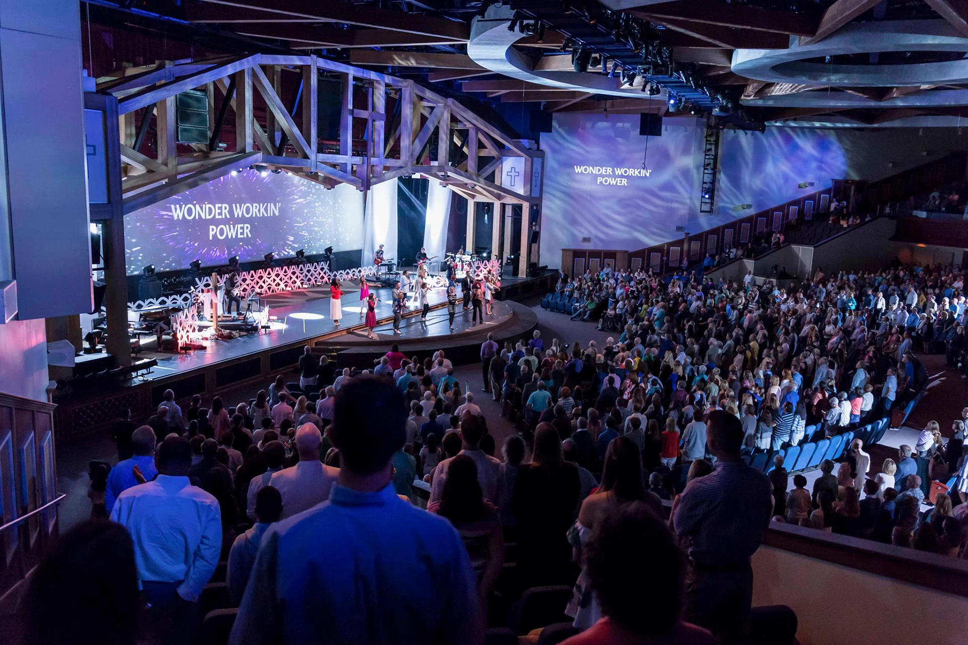 Northland Sanctuary crowd church building church architect