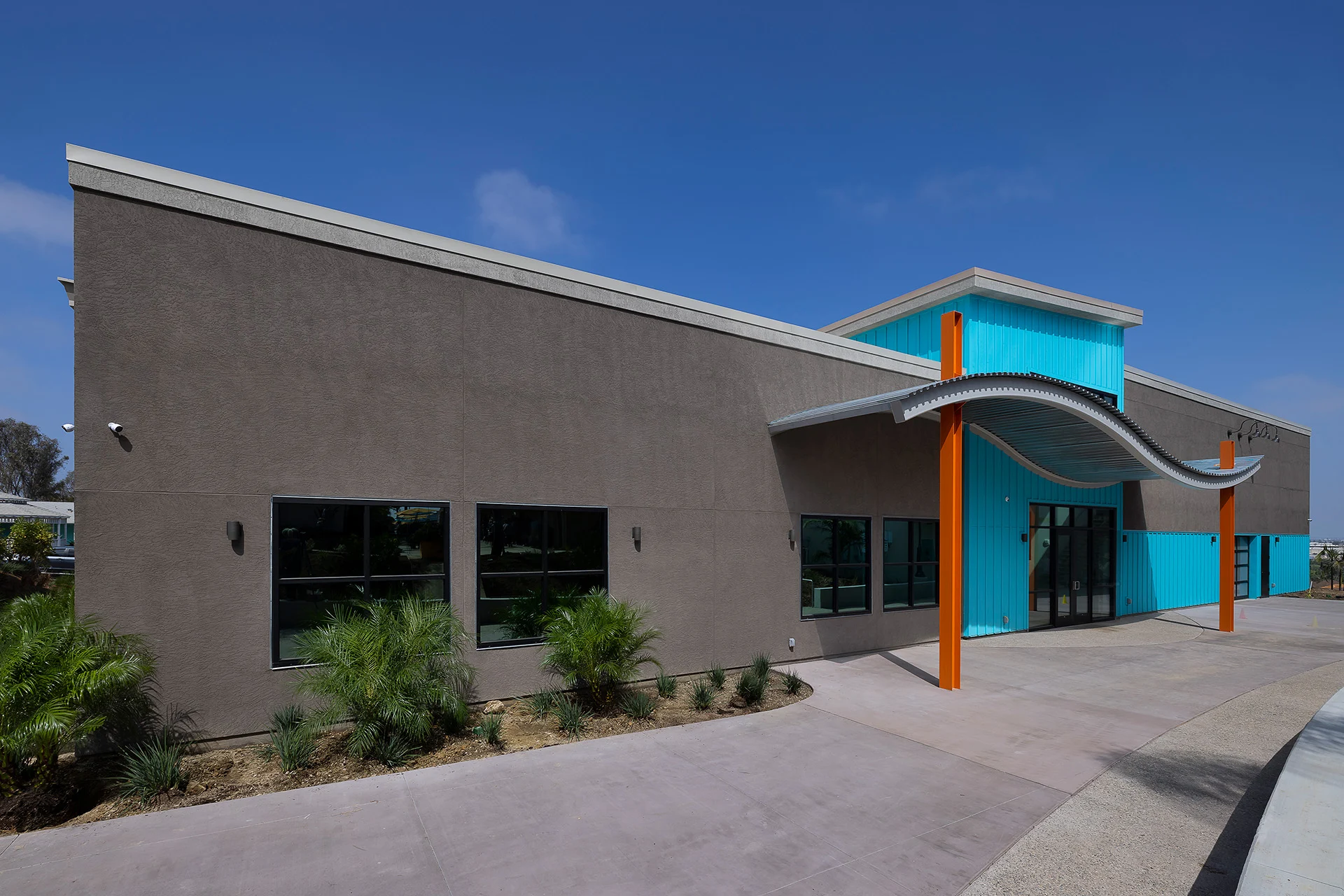 Ocean View Children's School exterior header church building church architect