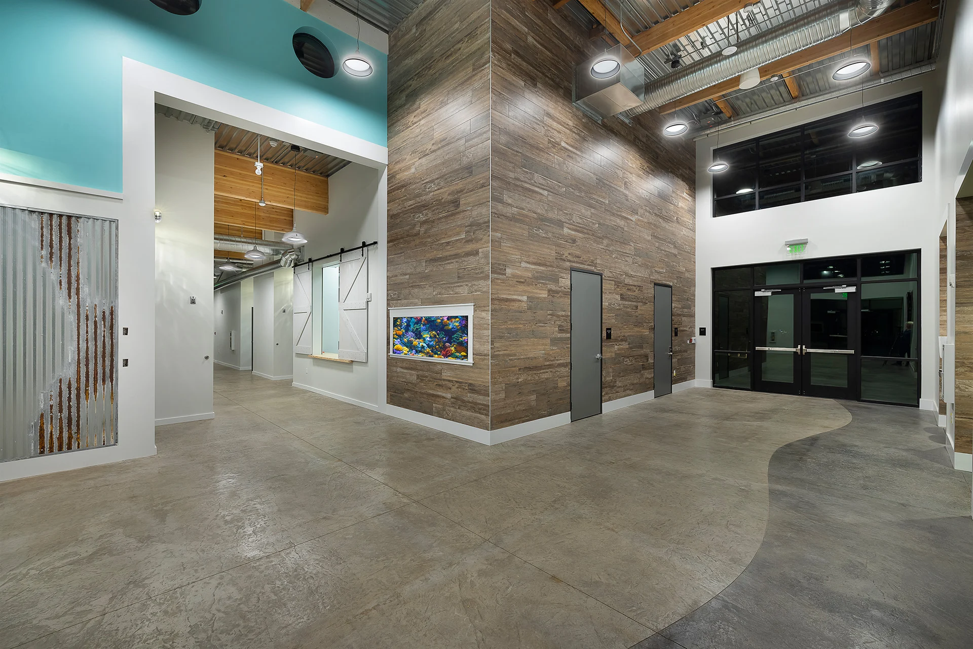 Ocean View Childrens School hallway church building church architect