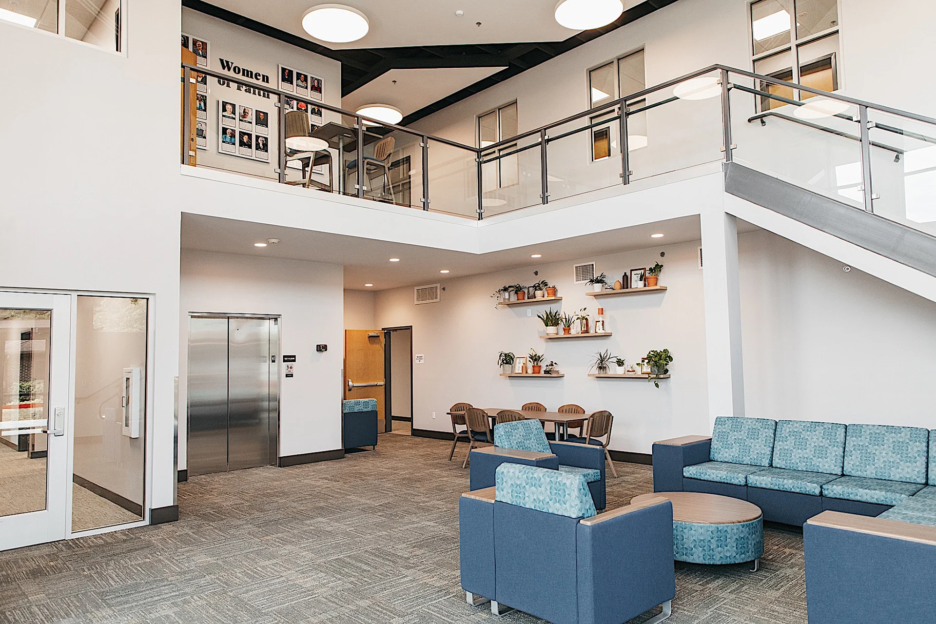 Rosedale Bible College Lobby church building church architect