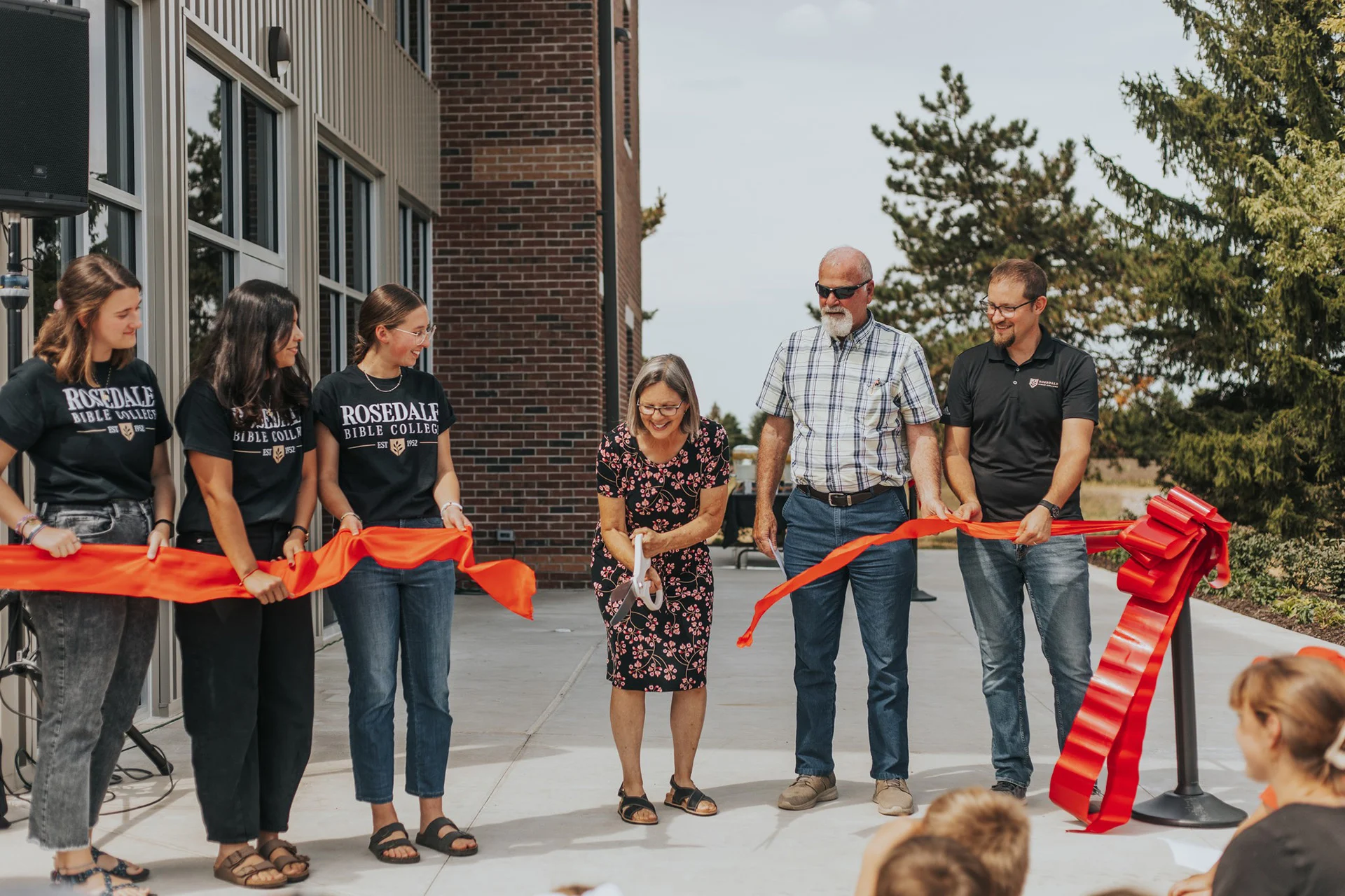 Rosedale Bible College Ribbon cutting church building church architect
