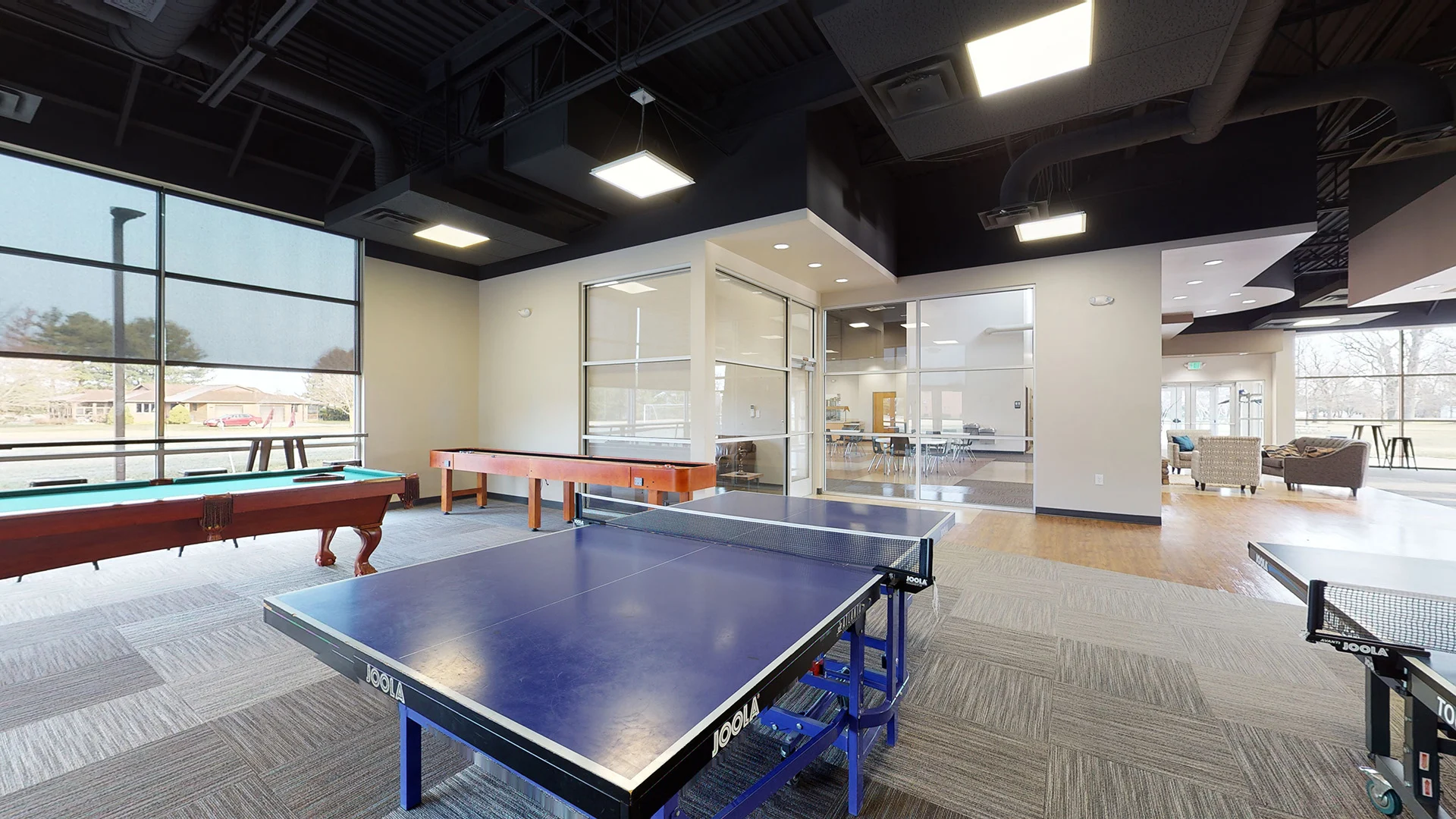Rosedale-Bible-College-Student-Life-Center gaming room church building church architect